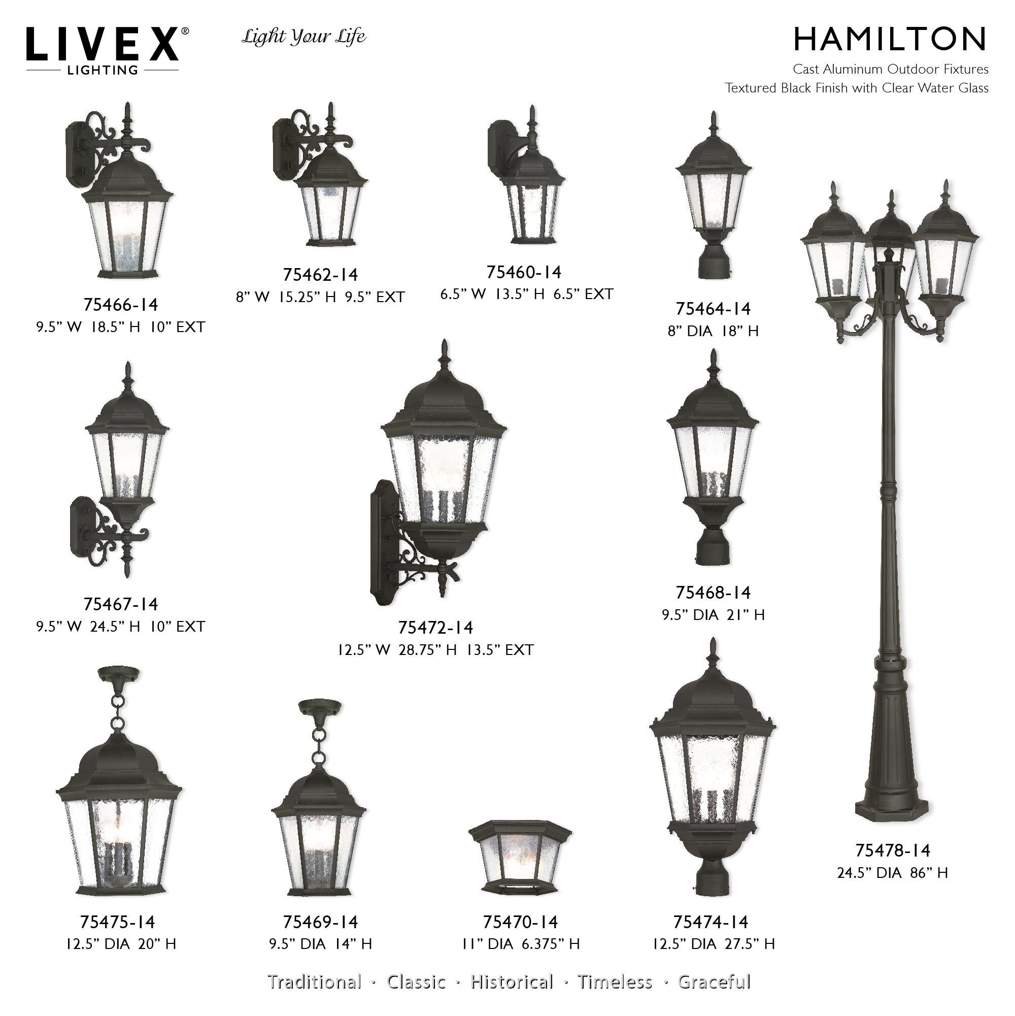 Livex Lighting 75468-14 Post-Lights - View #4