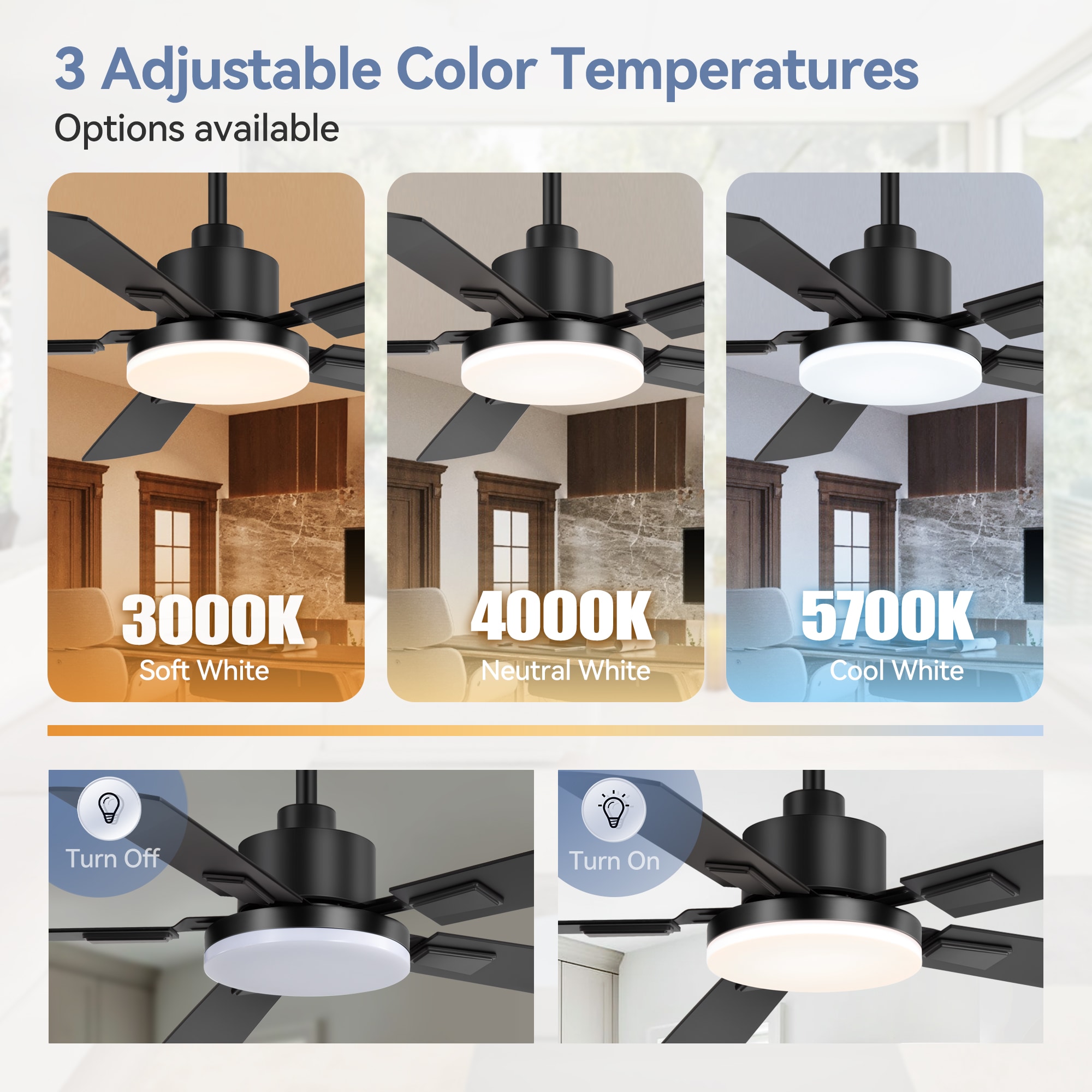 Breezary 33006-GD Ceiling-Fans - View #6
