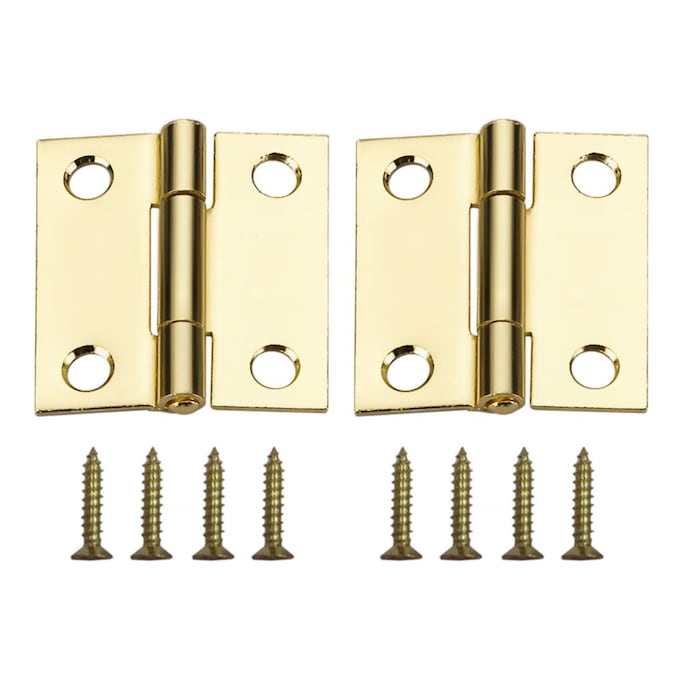 Gatehouse 11/2in Polished Brass Mortise Door Hinge (2Pack) in the Door Hinges department at