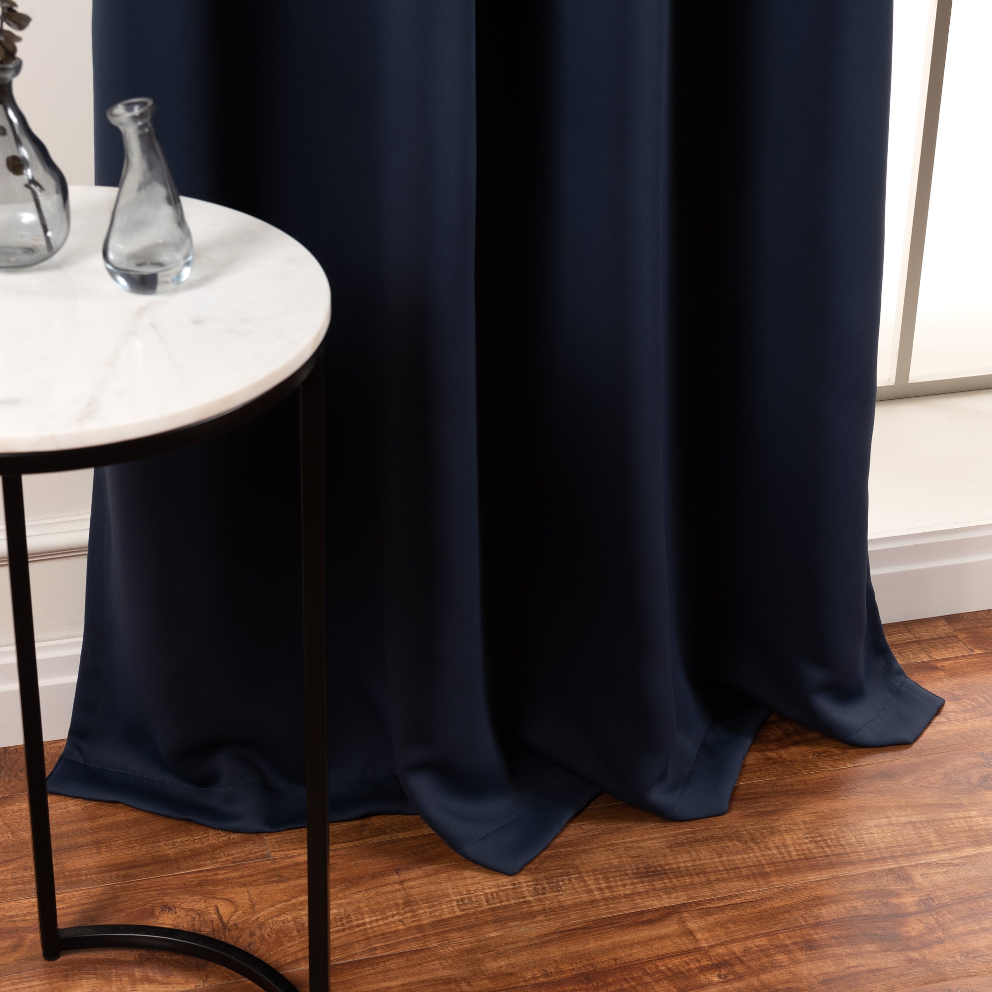 Best Home Fashion GR-WIDE-100X96-NAVY curtains - View #4