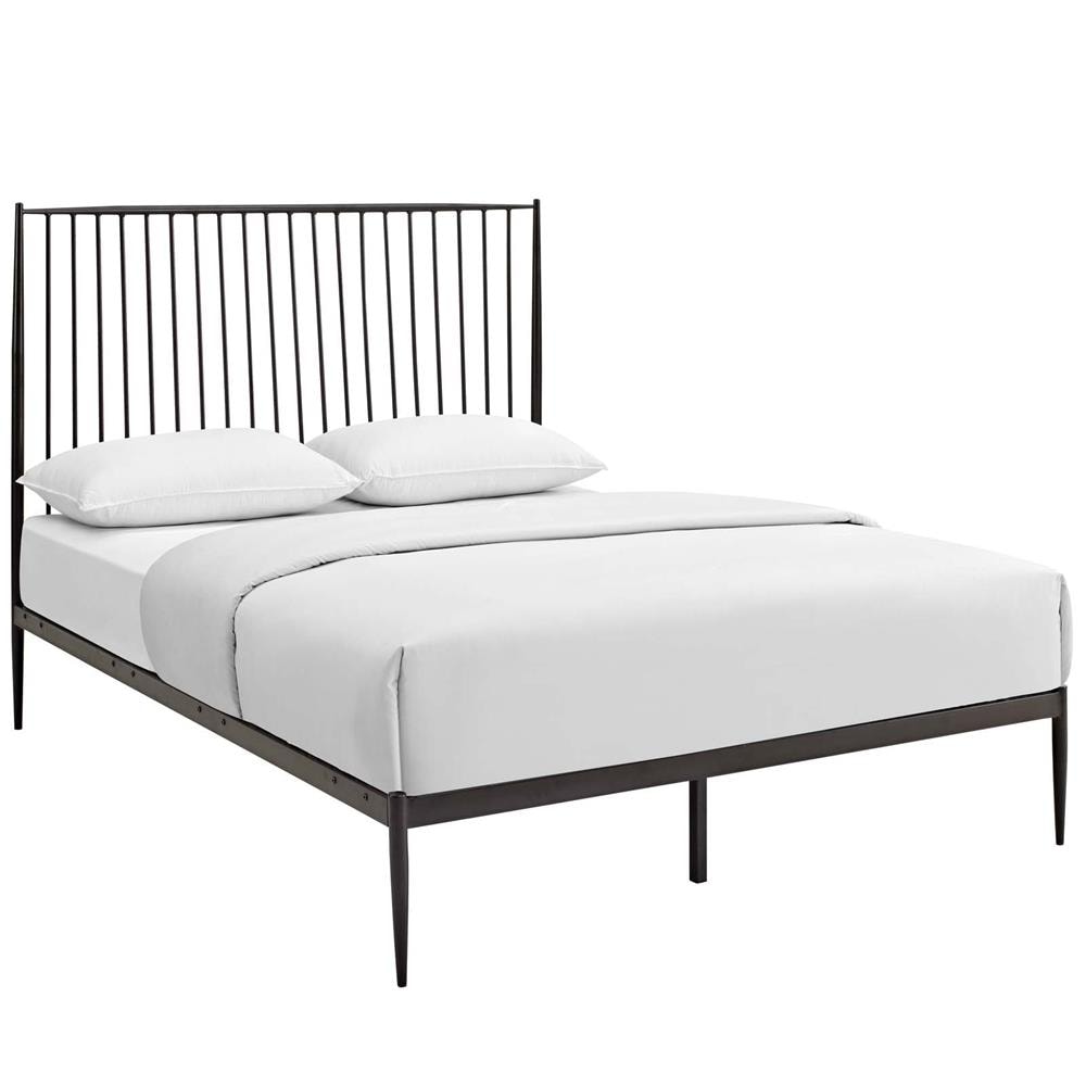  MOD-5478-BRN Annika Brown Queen Metal Bed Frame
