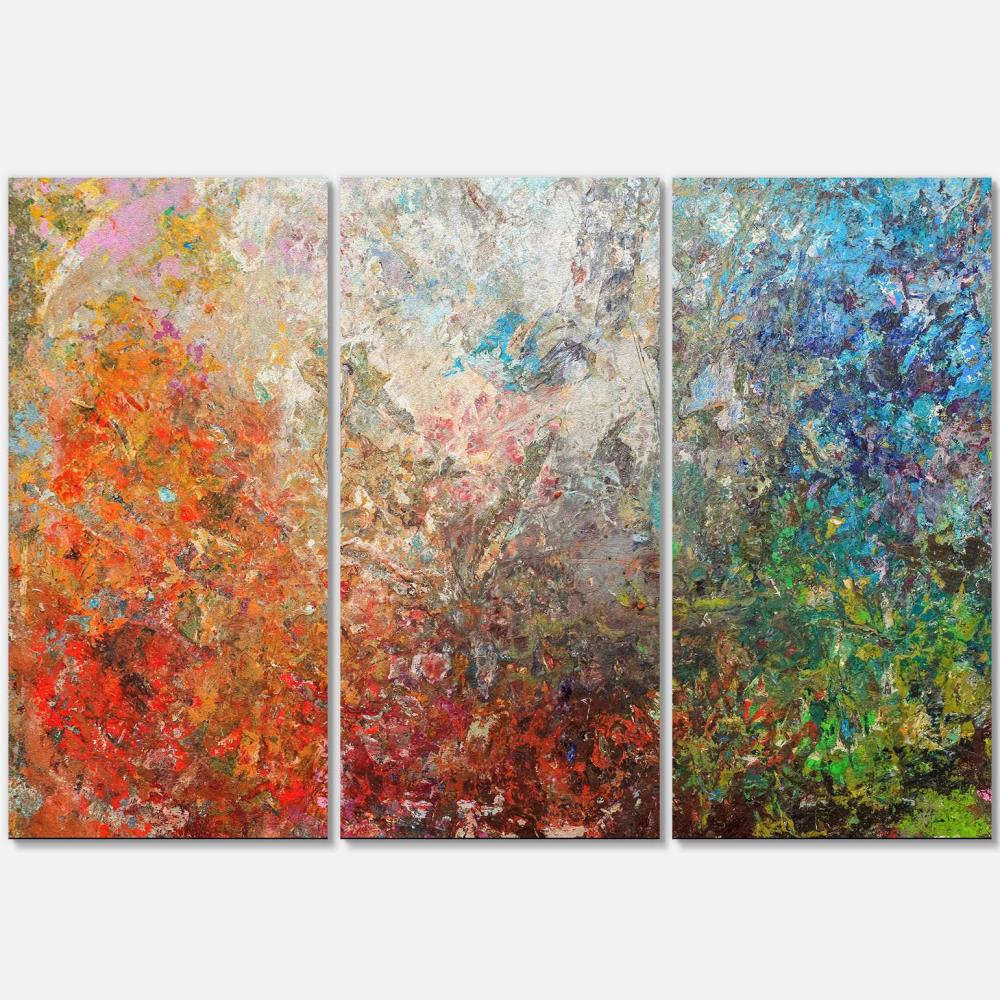 Designart PT6548-3P 28-Inches H x 36-Inches W Modern Canvas Print