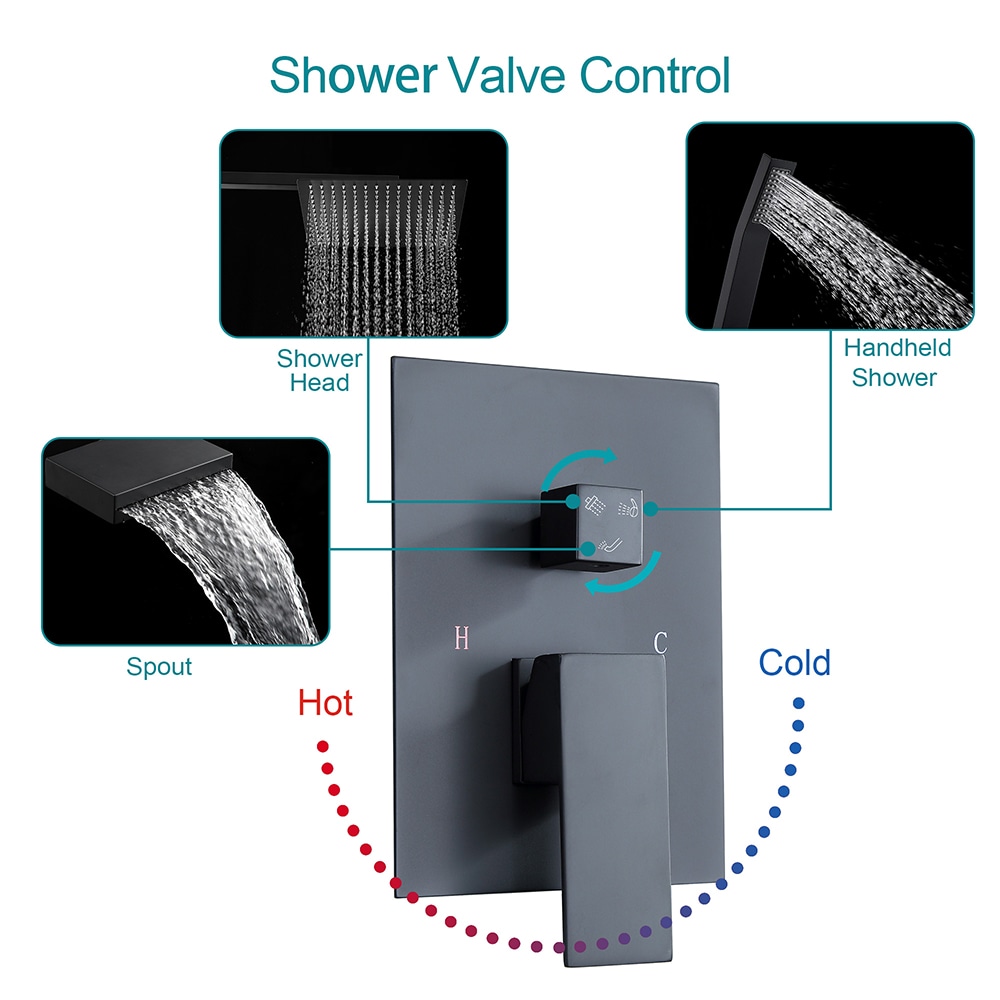 KICHAE KSHL013B Showerhead-Bar-Panels - View #4