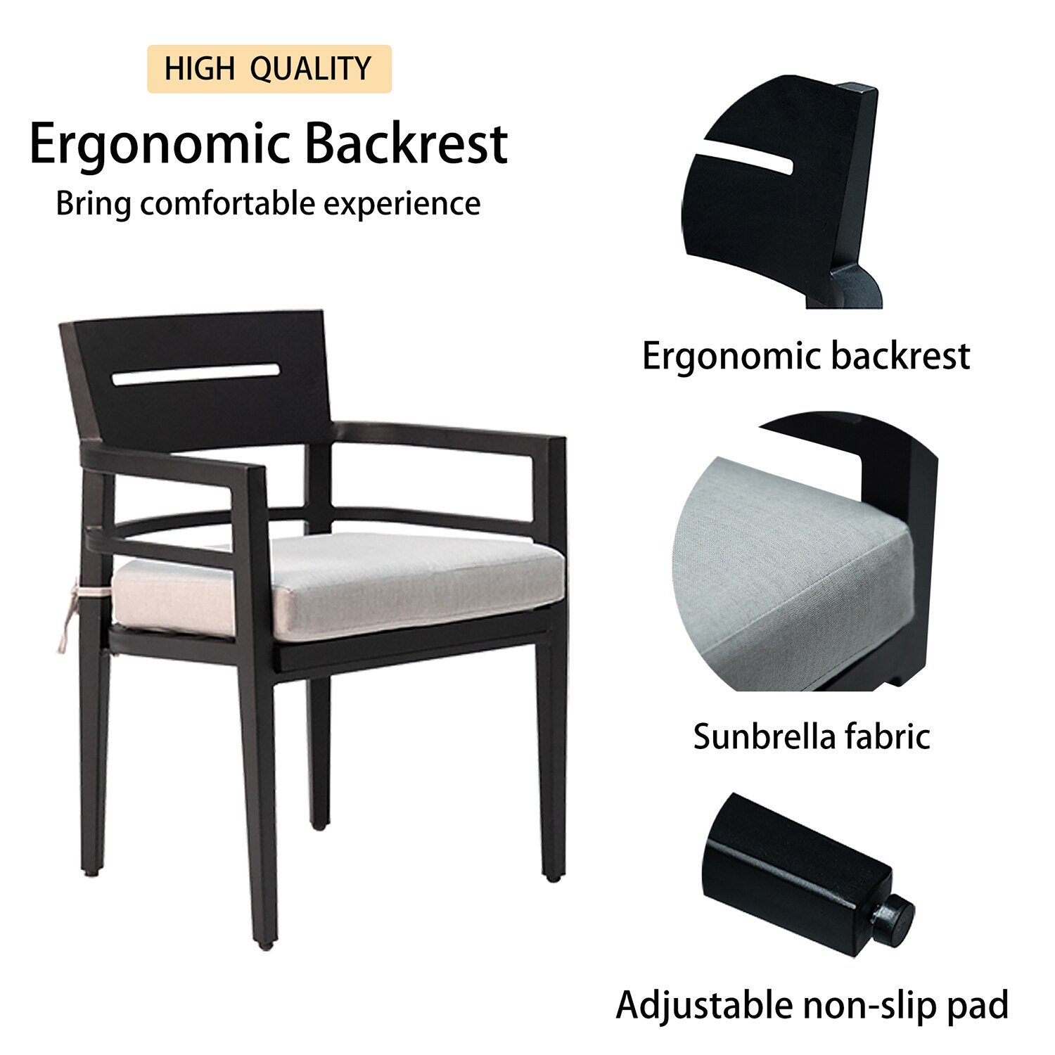 GZMR GZ-W1886C07 Patio-Chairs - View #2