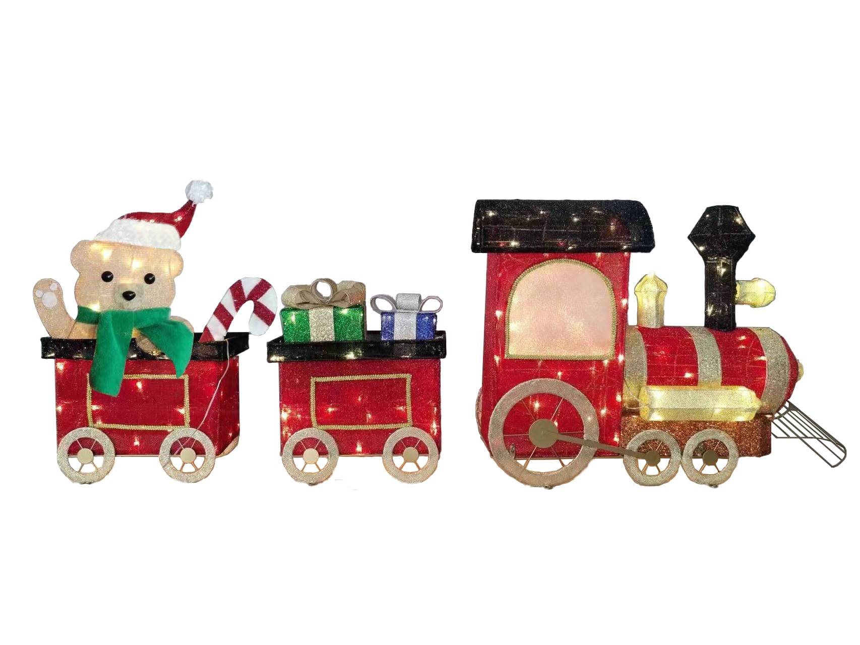 Holiday Living 6.5 ft LED Train with Gifts Decoration ES79 060A at Lowes