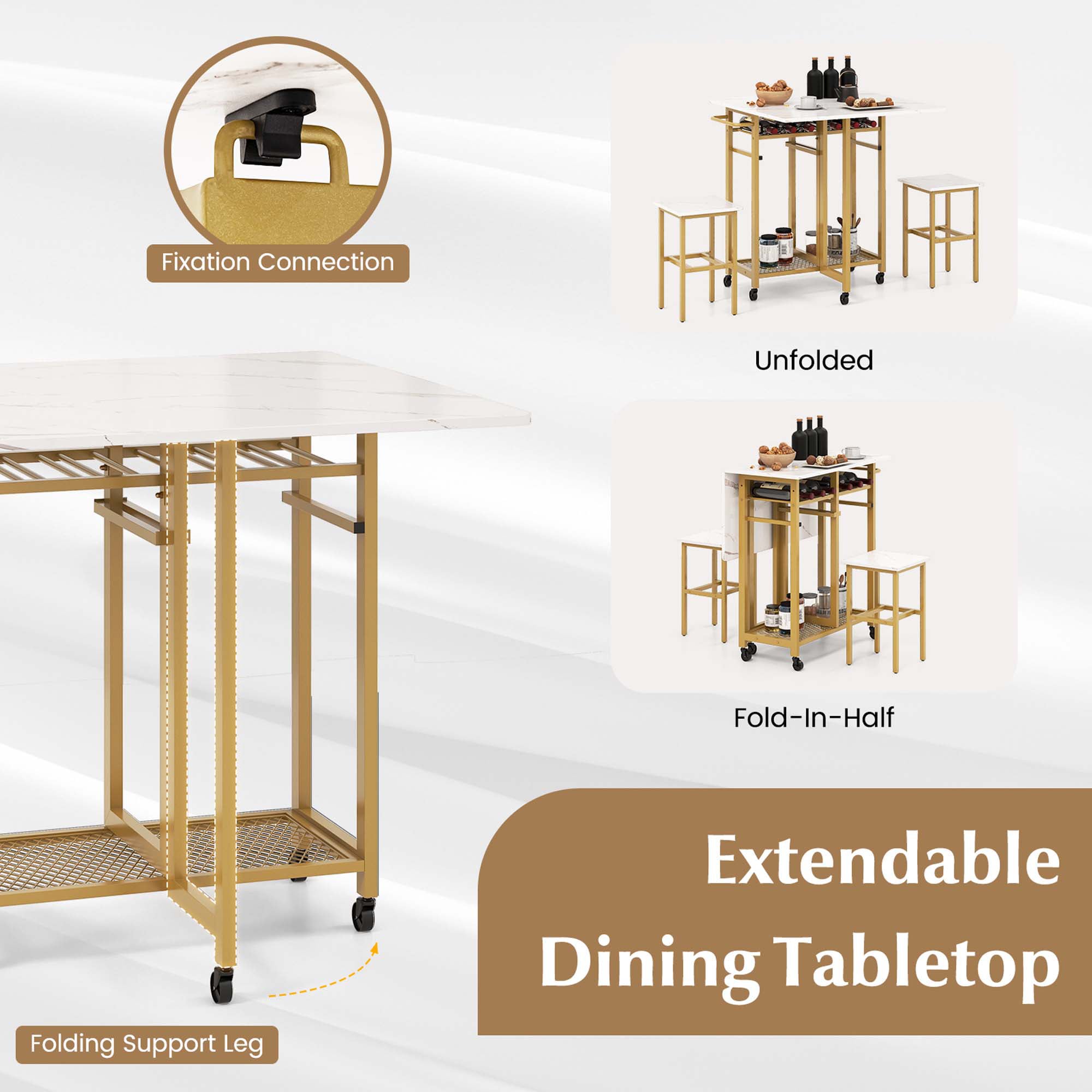 Costway HCST00983 Patio-Dining-Sets - View #4
