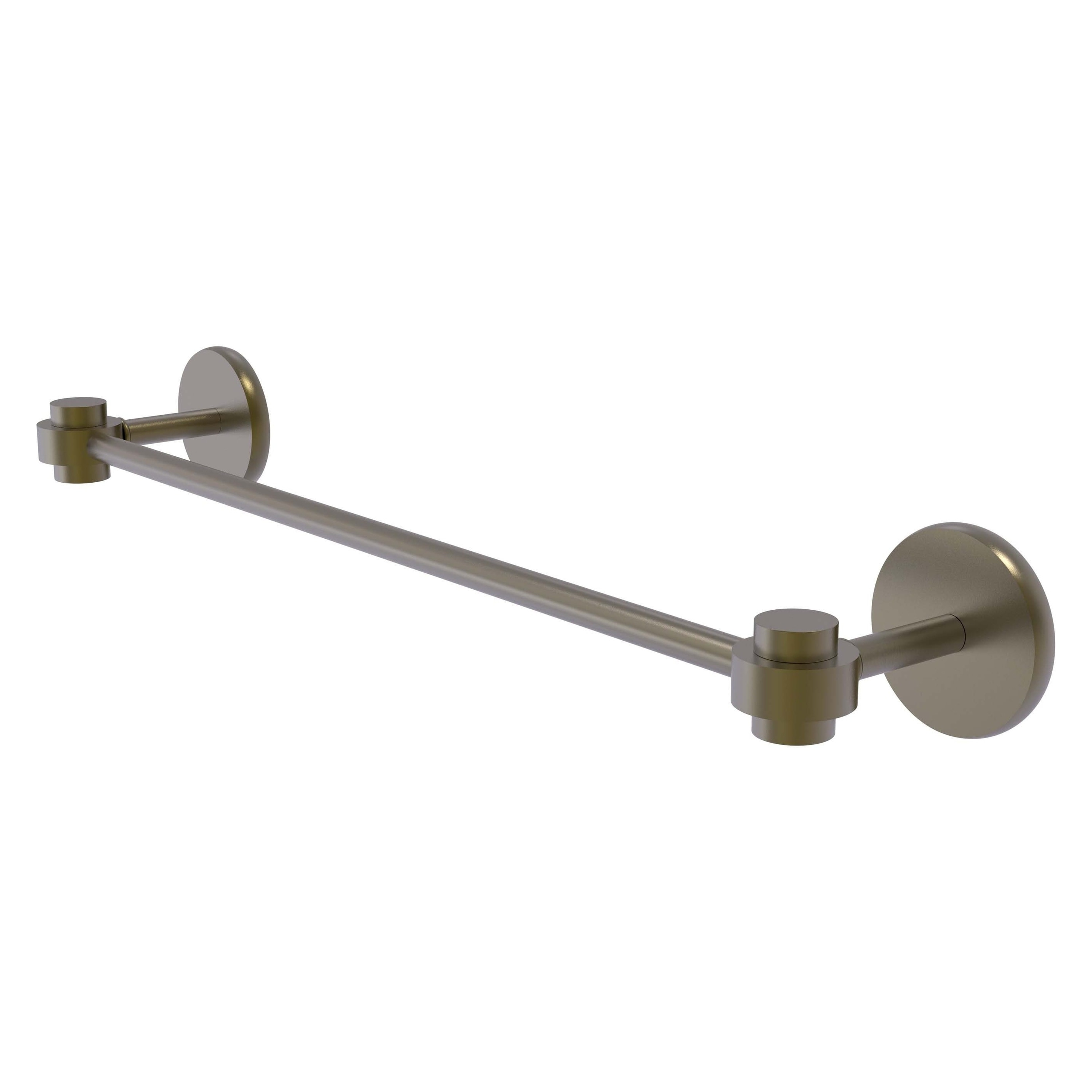 Allied Brass 7131/18-ABR Satellite Orbit One 18-in Antique Brass Wall mount Single Towel Bar