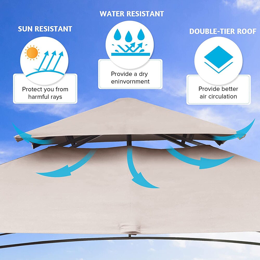 Sunrinx MG30-26-HW Wood-Resin-Gazebos - View #3