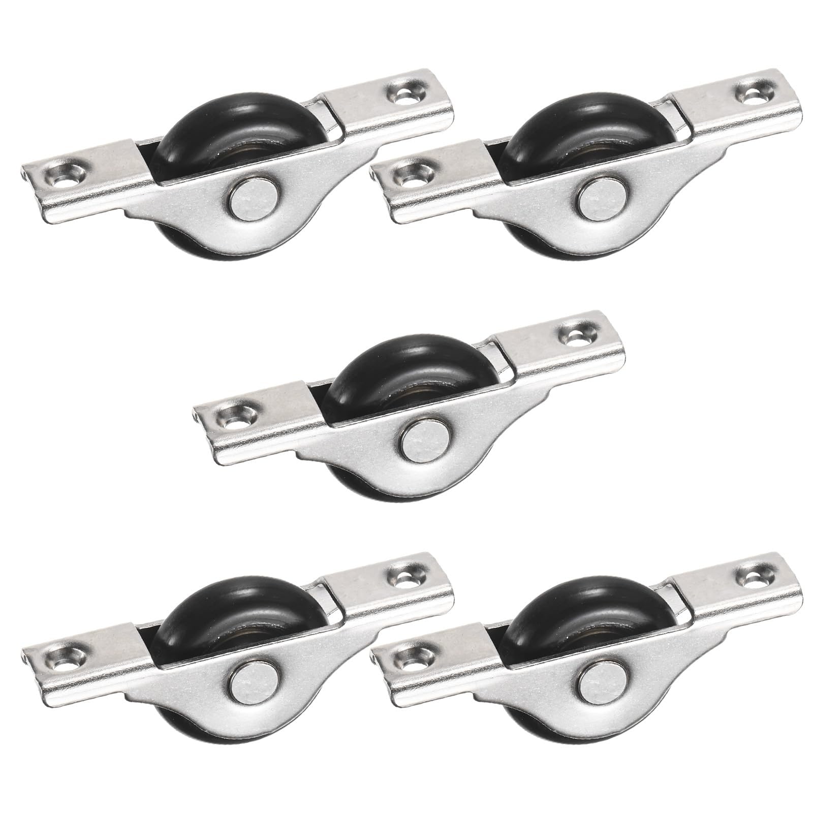 Phyfalip  5 pack screen door rollers 30mm nylon pulley sliding door replacement wheels for patio window wardrobe cabinet garage doors durable and