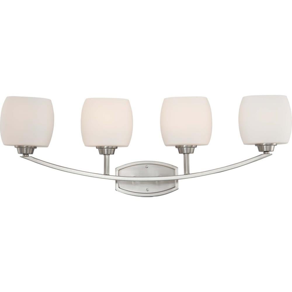  LW4184 Helium 24.5-in 3-Light Brushed Nickel Transitional Vanity Light