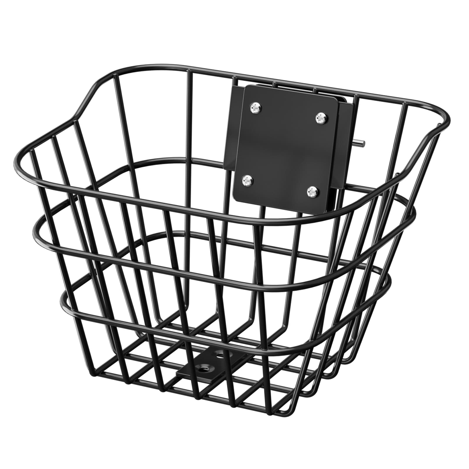 GIVIMO Front Bike Basket 20-lb Capacity Solid Steel with Fixed Bracket for Kids Adult Bicycles Electric Scooters Knee Scooters Groceries and Daily Commute