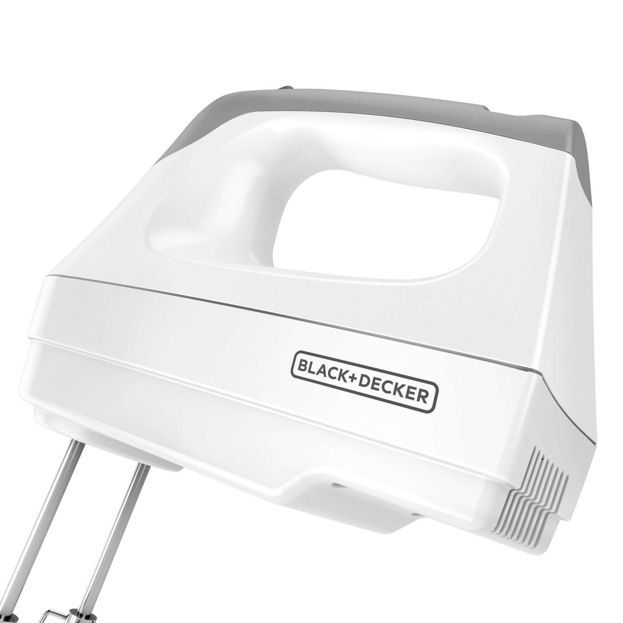 BLACK+DECKER Helix 60-in Cord 5-Speed White Hand Mixer, White