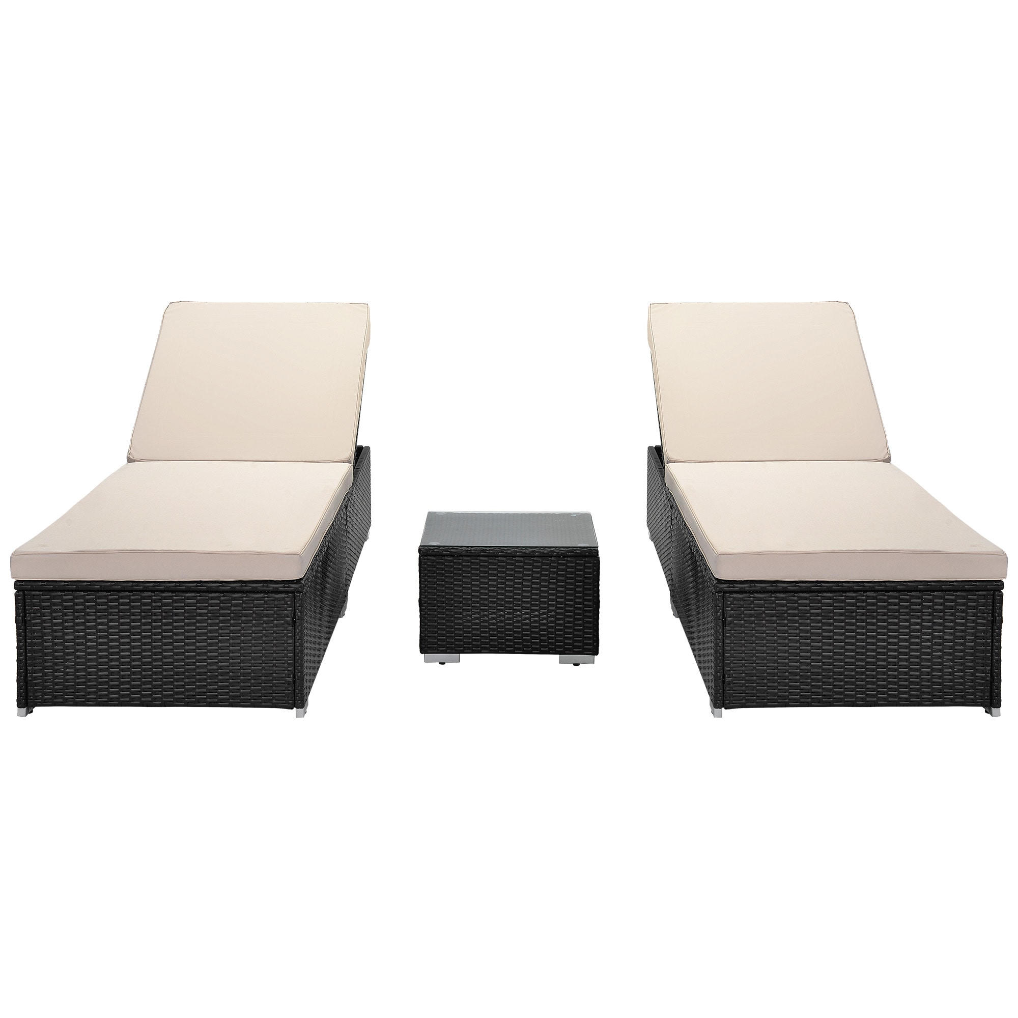 Outdoor Sunbed Rattan Daybed Patio Conversation Sets At Lowes.com