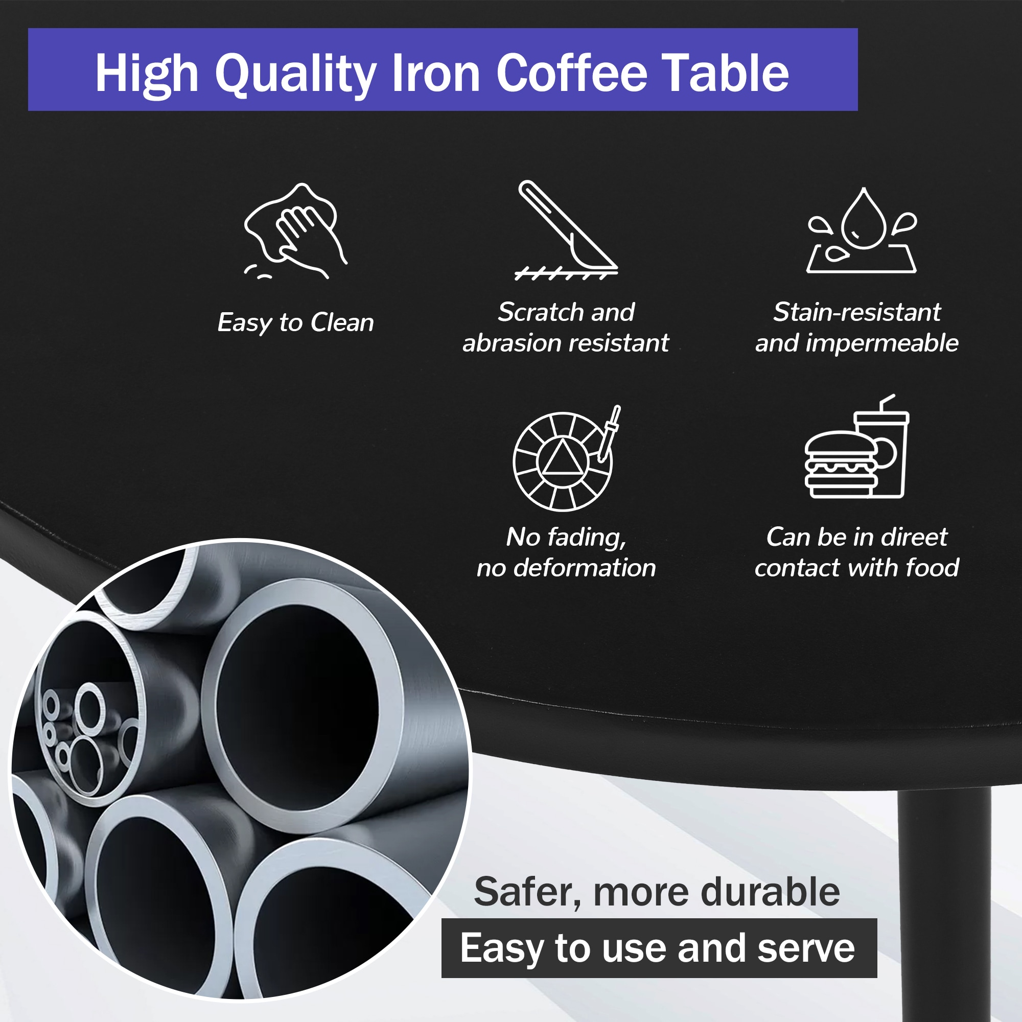 Clihome CNBL-09BLKPRD Patio-Conversation-Sets - View #6