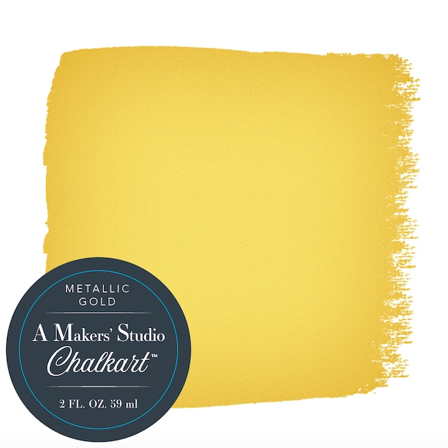 A Makers' Studio ChalkArt Metallic Gold Water-Based Metallic Paint