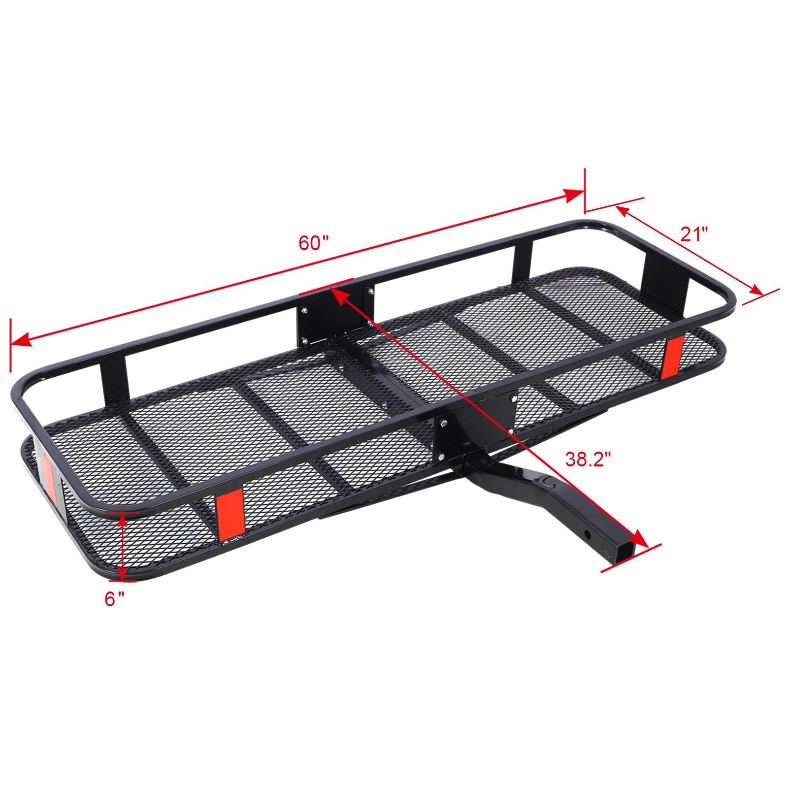 Maocao Hoom 61-in L x 21-in W x 6-in H Steel Hitch Cargo Basket in the ...