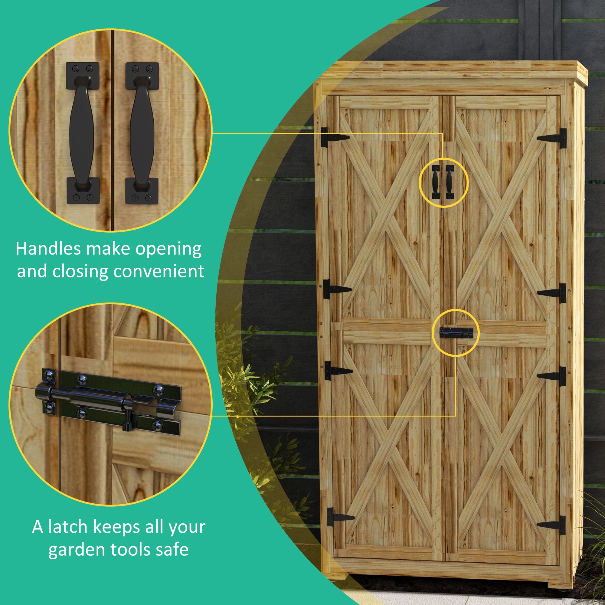 WELLFOR TWSG030-GR Wood-Storage-Buildings - View #4
