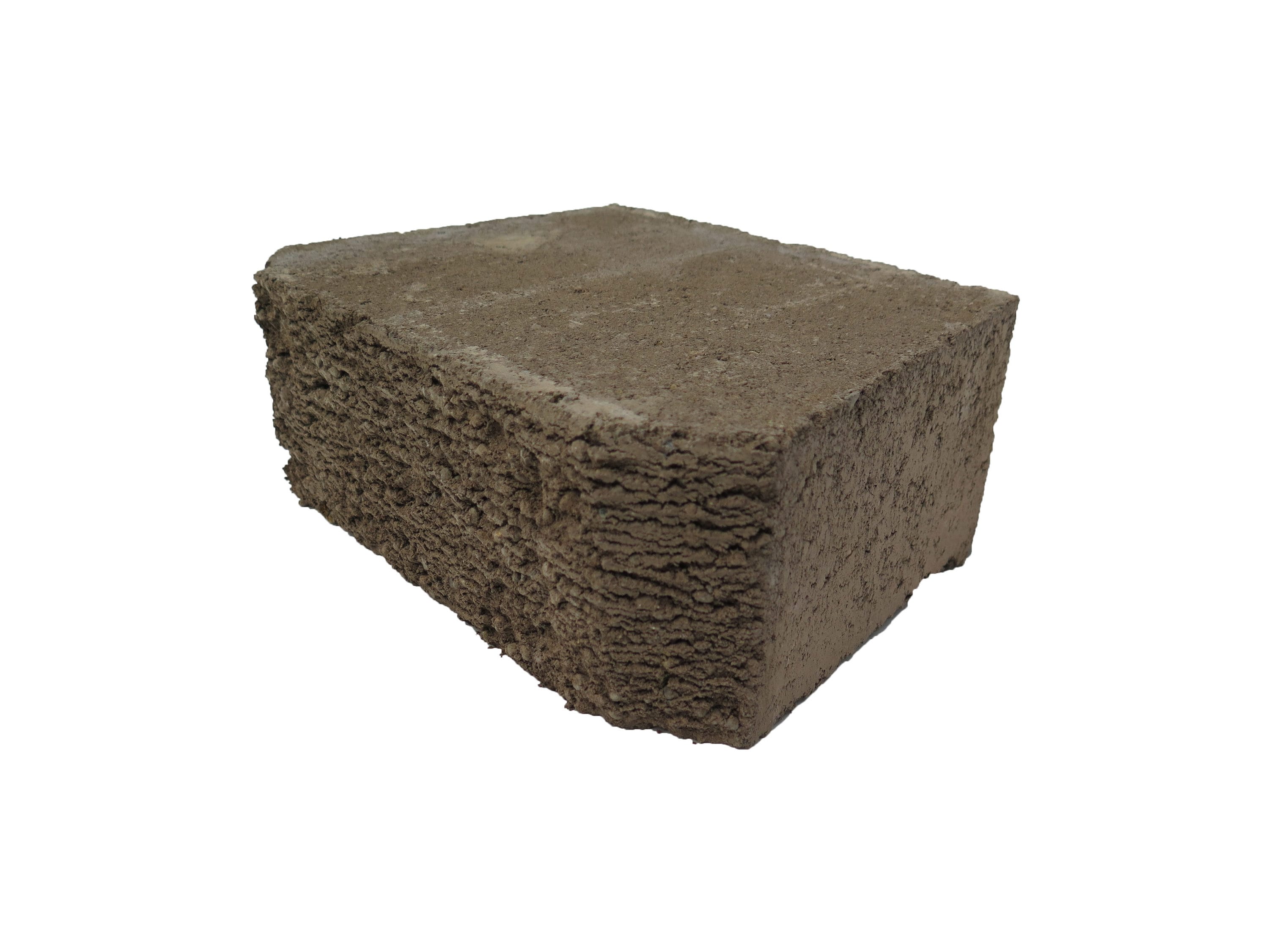 4-in H x 11.5-in L x 8-in D Tan Concrete Retaining Wall Block in Brown | - Oldcastle 110602211