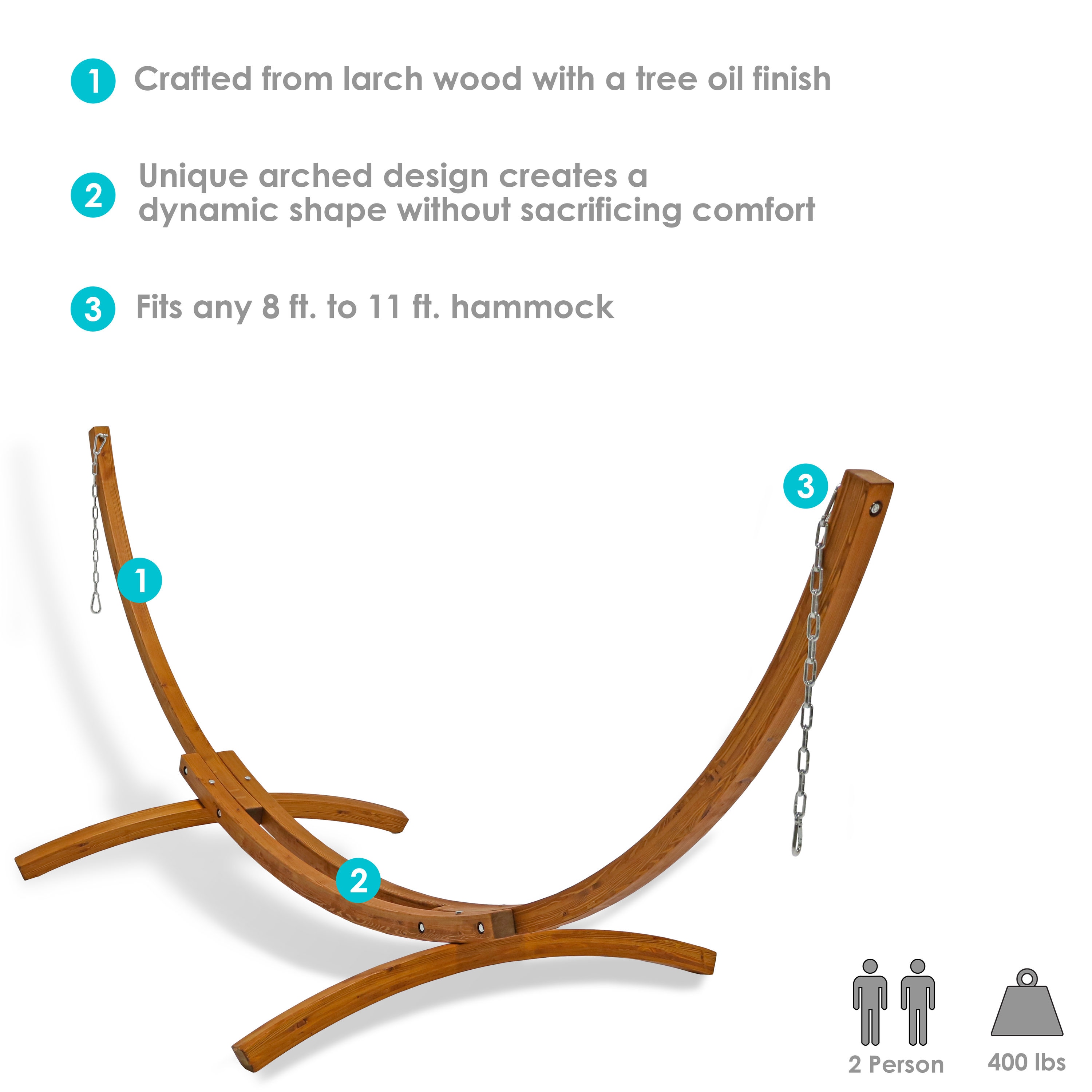 Sunnydaze Decor WSN-WHS12 Hammock-Stands - View #3
