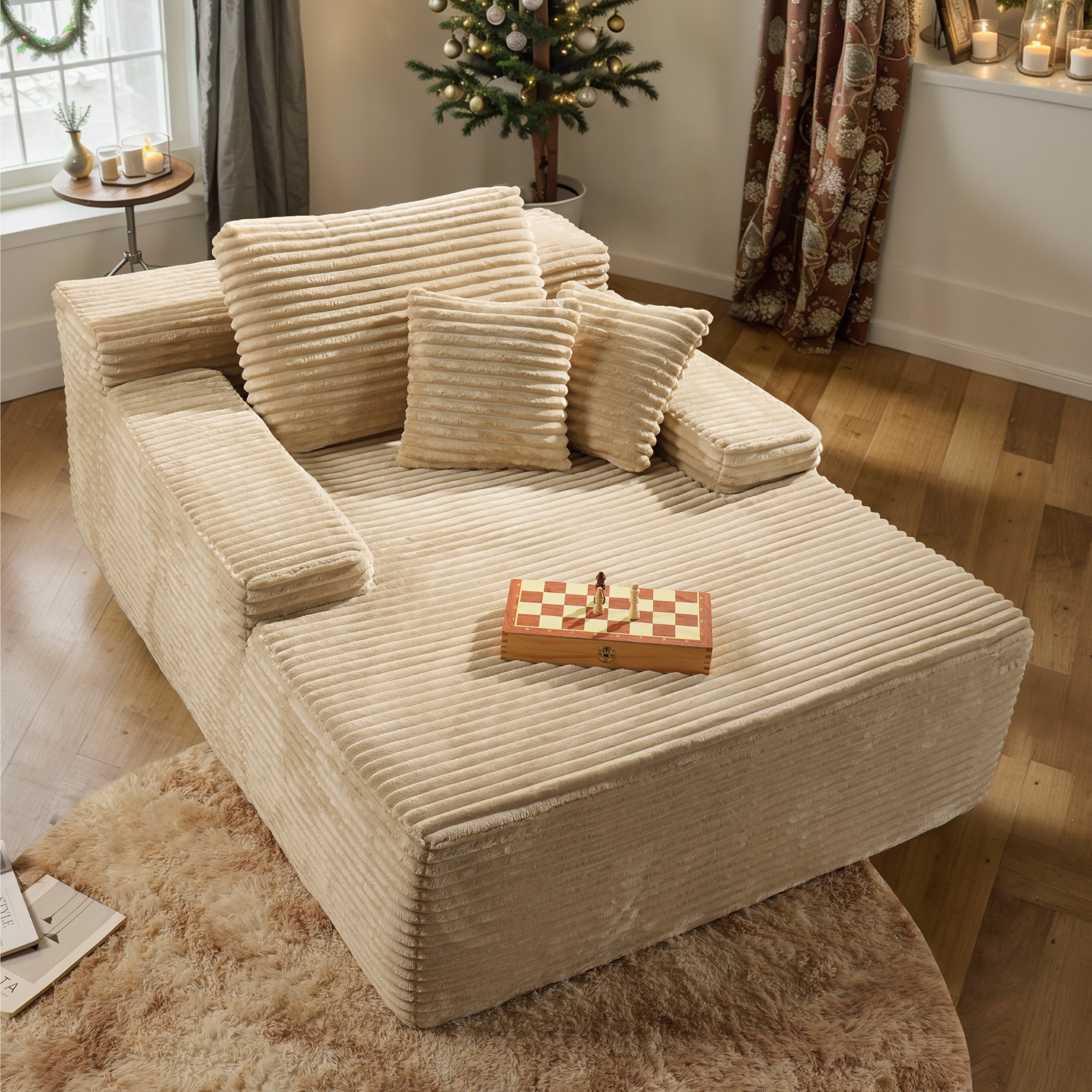 Ovios OJOJO240 48.42 W Modern Beige 1-seater Sleeper