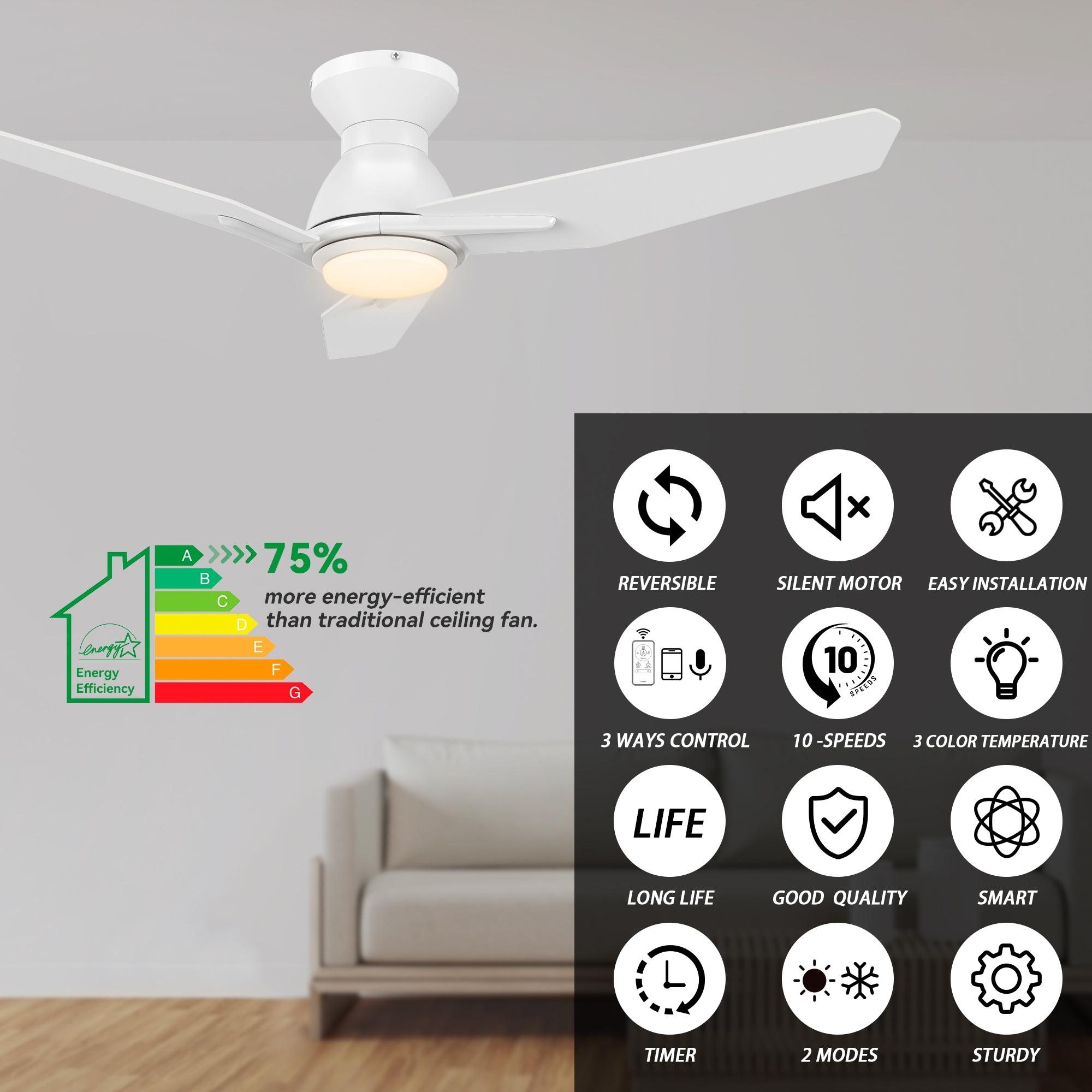 CARRO USA LS483J3-L11-W1-1-FM Ceiling-Fans - View #5