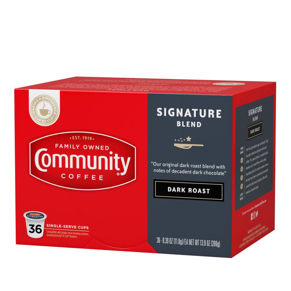 Community Coffee Signature Blend Dark Roast, Single Serve Coffee