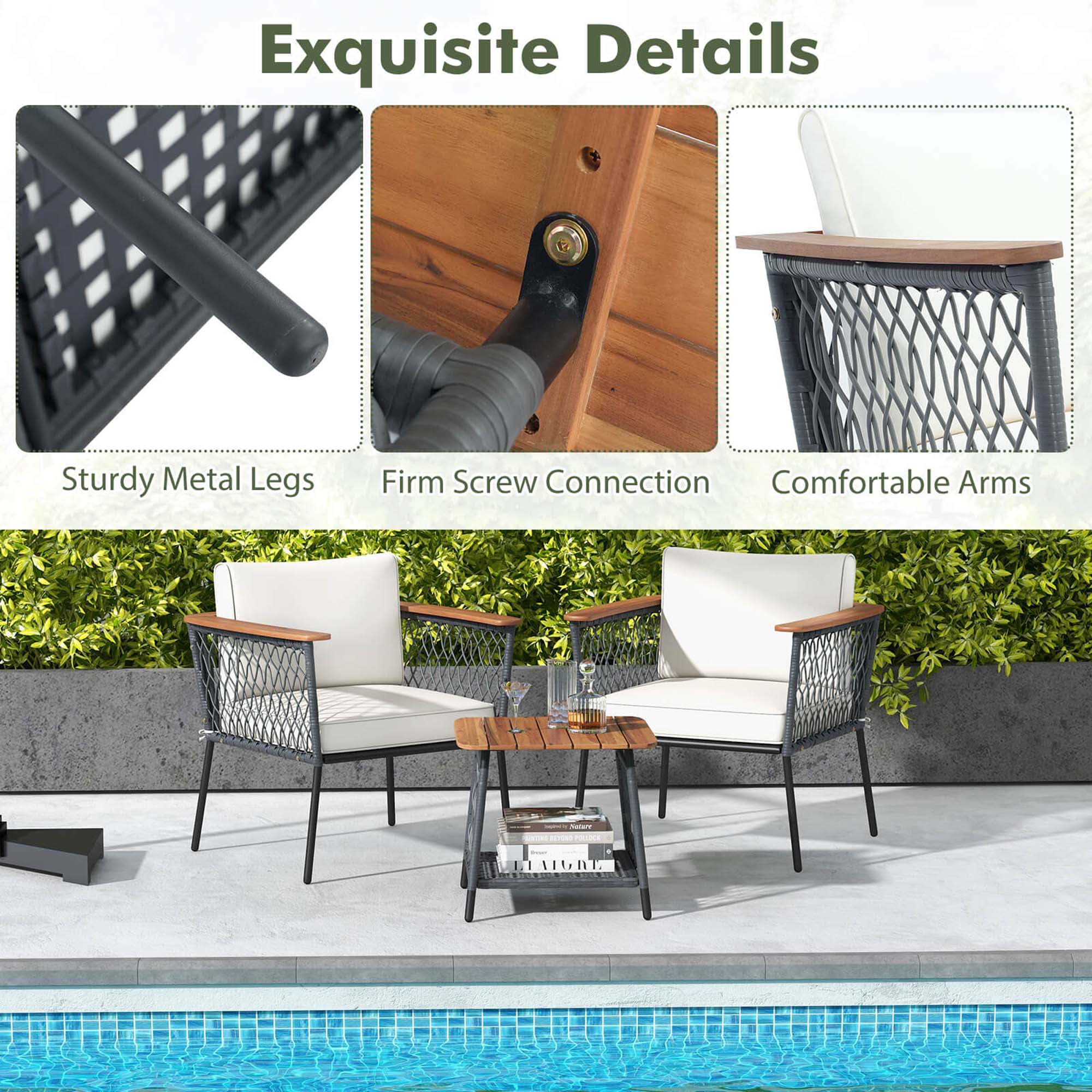Costway HCST03447 Patio-Conversation-Sets - View #6