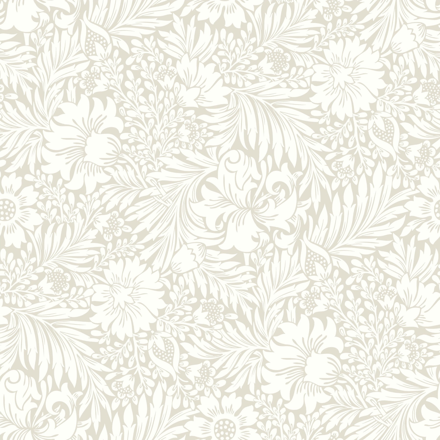 Erin & Ben PSW1445RL 34.2-Sq. Feet Brown Non-woven Floral Self-adhesive Peel and Stick Wallpaper