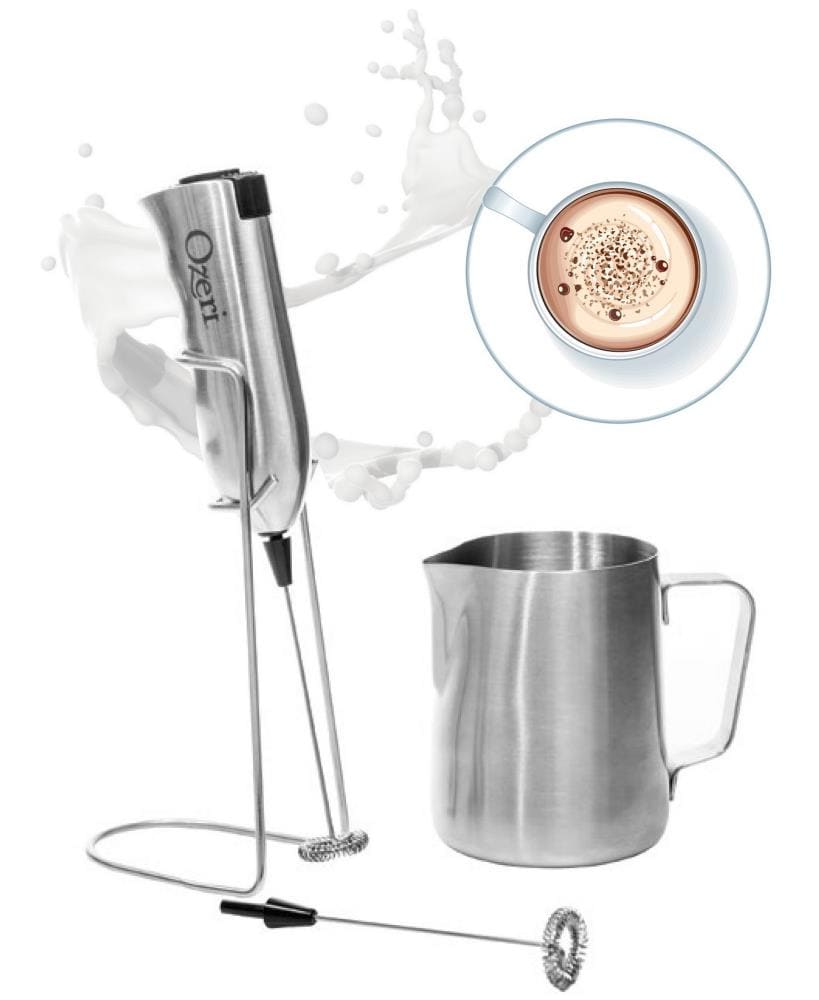 Mini Electric Milk Frother Fancy Cold and Hot Coffee Milk Beater Heated Milk  Home Appliances for Kitchen Office Travel 220V