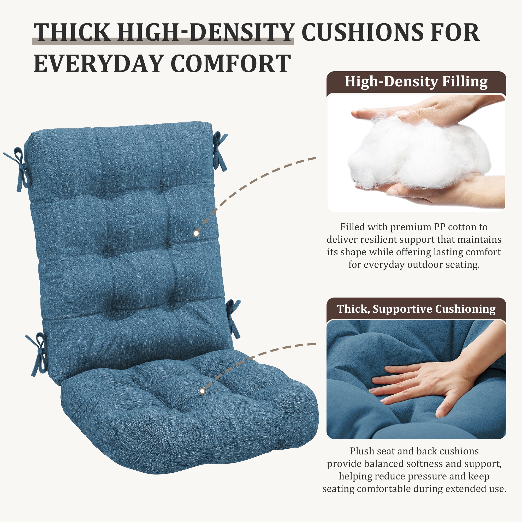 VOUA AK-YYZKD-DBL Patio-Furniture-Cushions - View #7