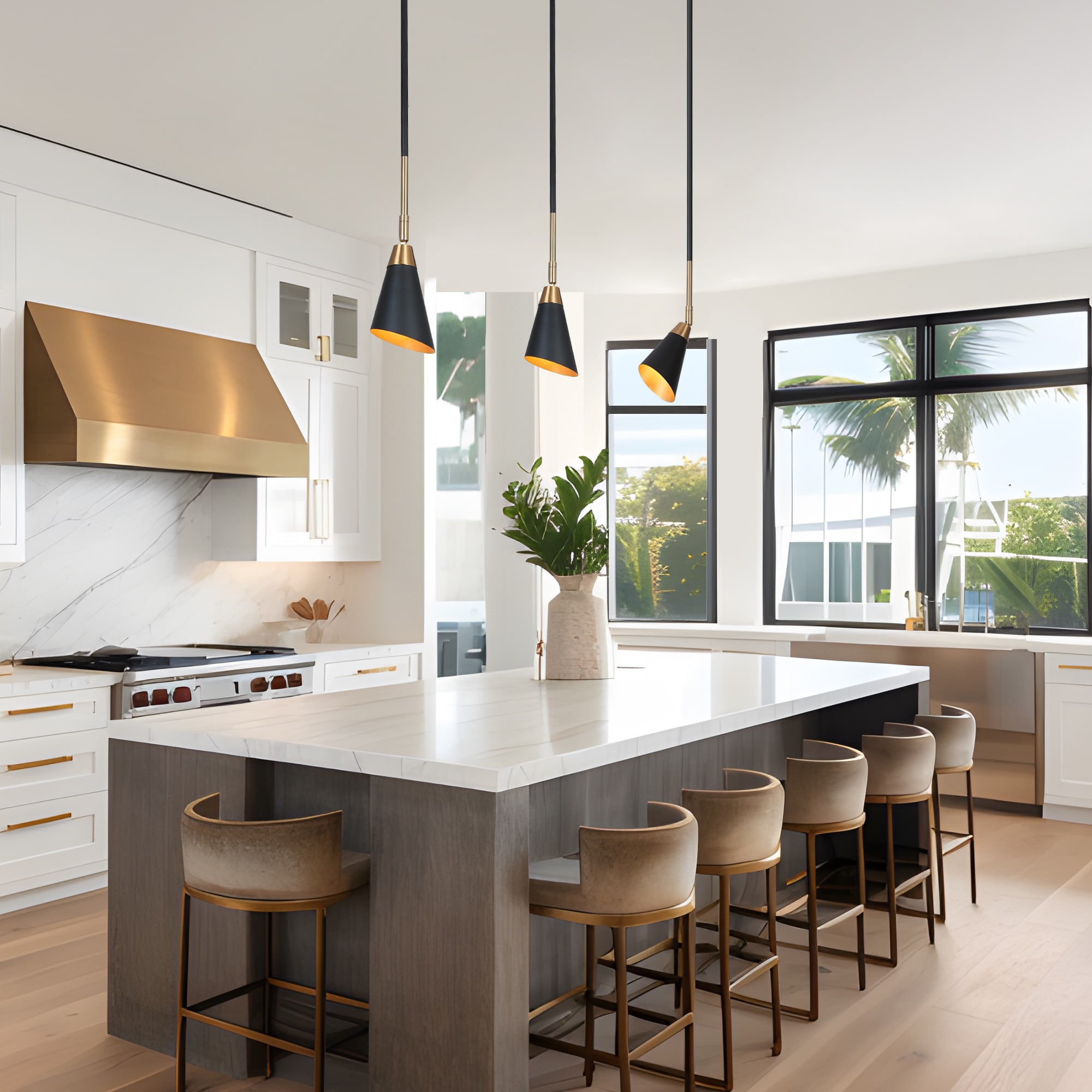 ZEVNI L3Q2IFZIW4381SI7 Pendant-Lights - View #2