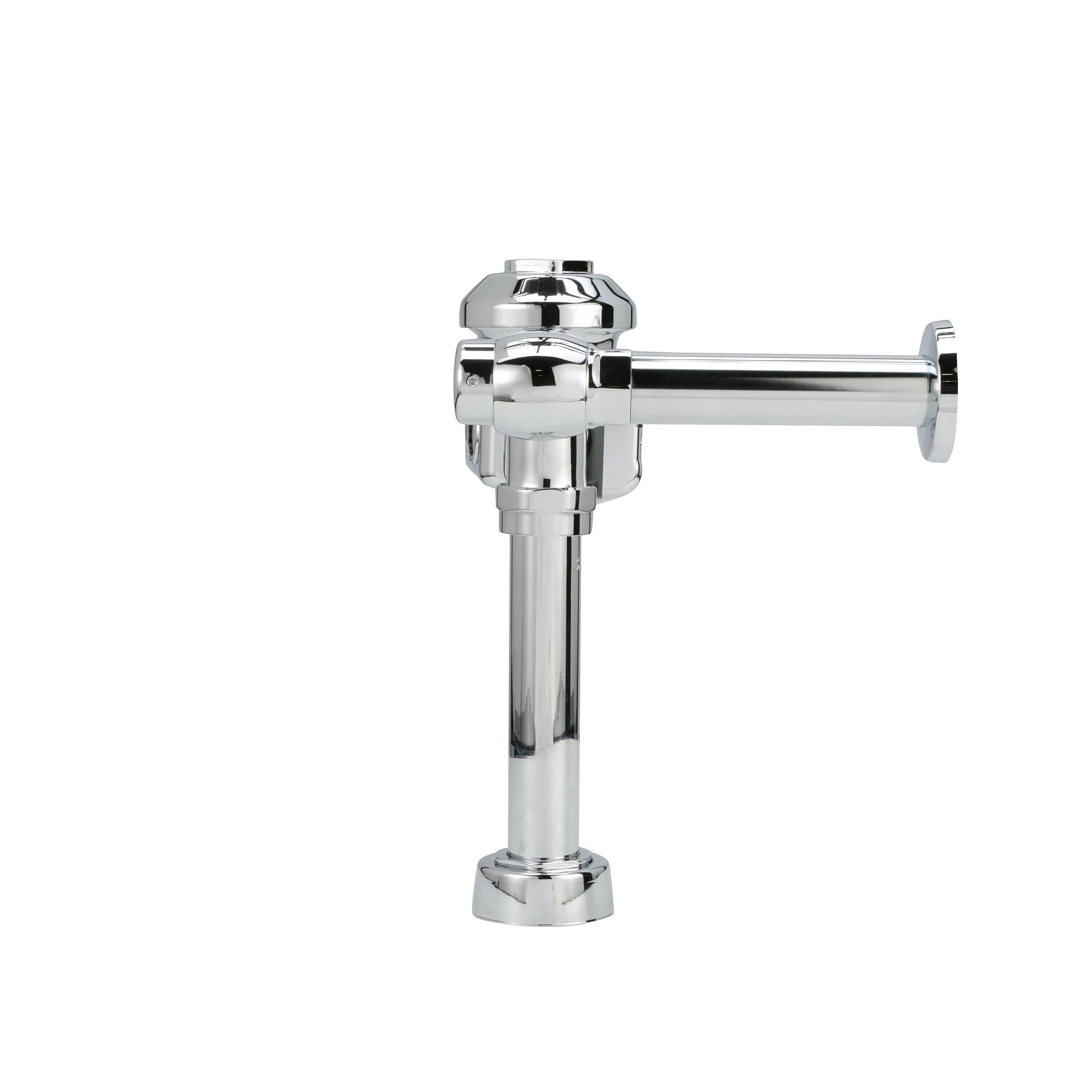 Chrome Battery-Powered Sensor Flush Valve for Water Closets