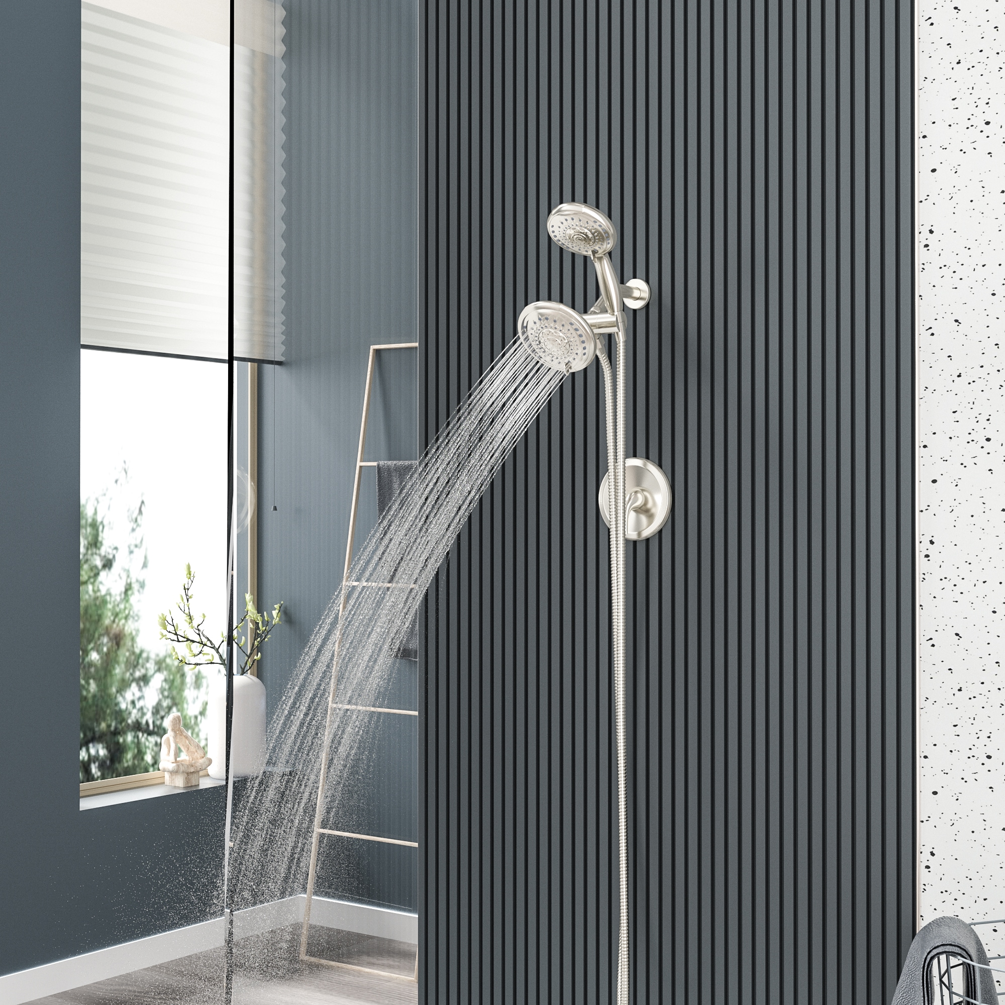 Mondawe AM-SC418A-CH Showerhead-Bar-Panels - View #2