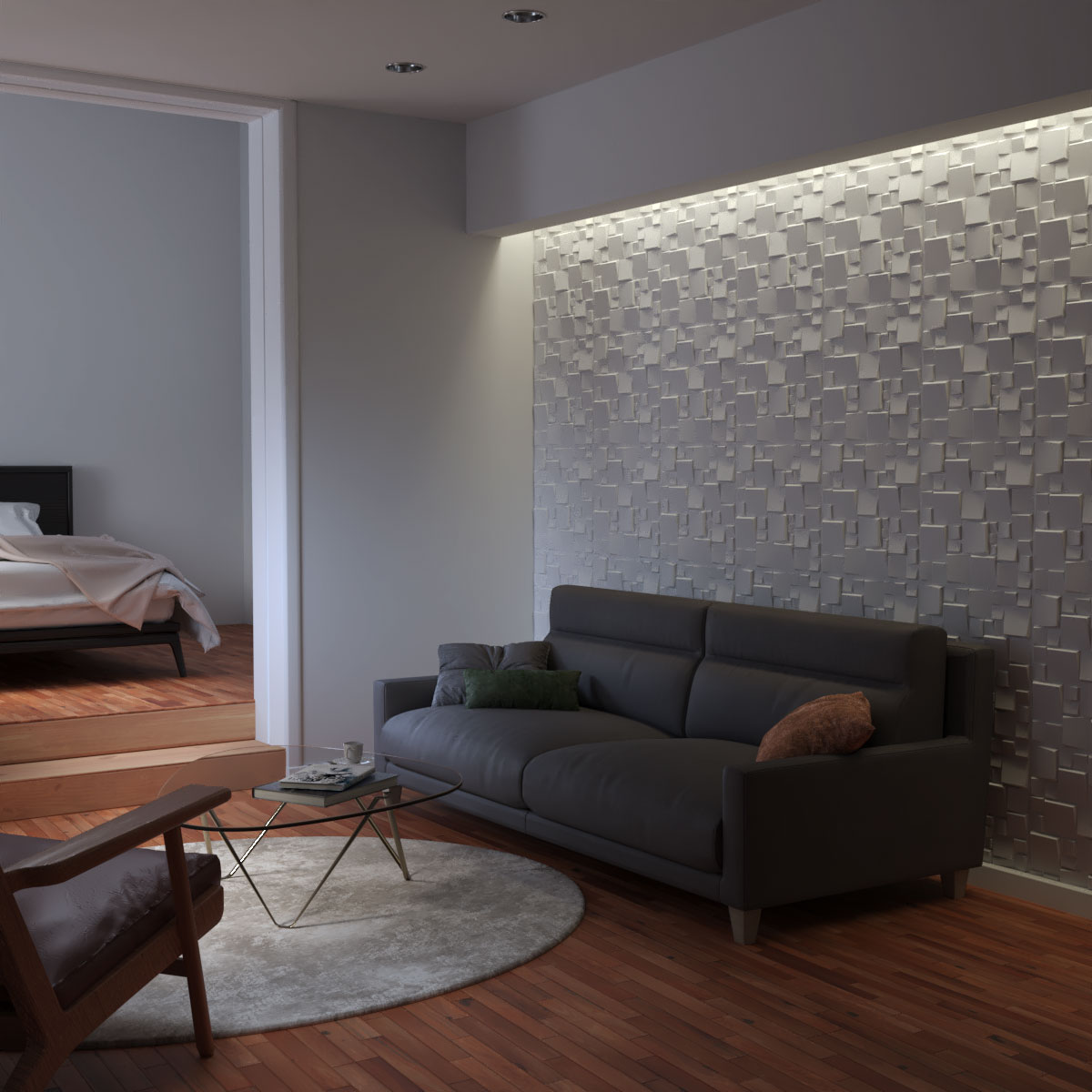 Ekena Millwork WP20X20MSWH-CASE-10 Wall-Panels - View #10