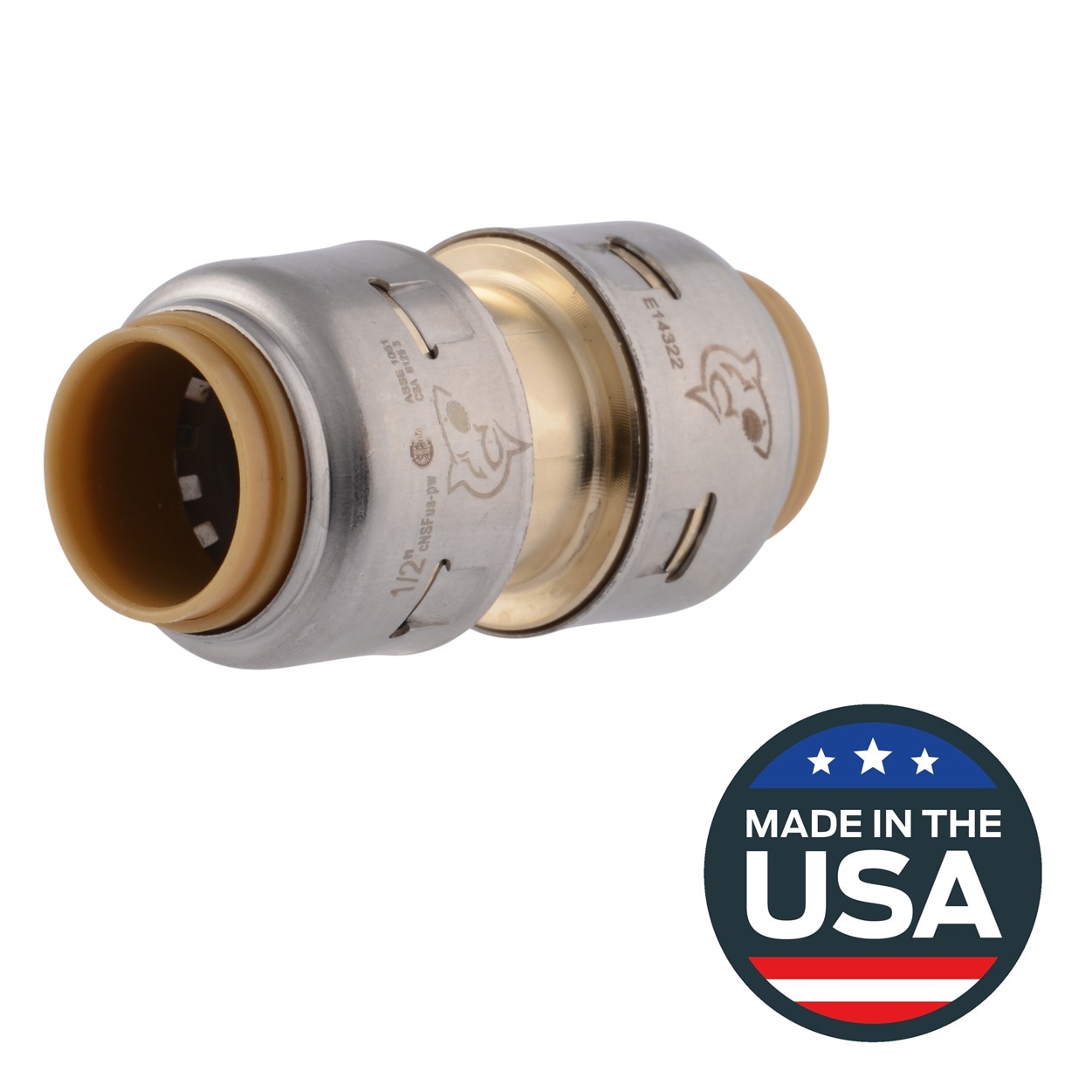 SharkBite UR008Z Max 1/2-in Push-to-Connect Coupling