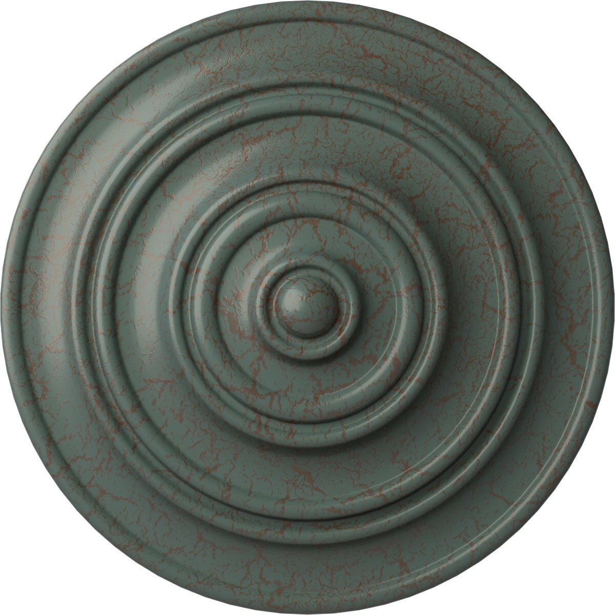 Ekena Millwork CM13CLCBC Classic 13.25-in W x 13.25-in L Painted Cloud Burst Crackle Polyurethane Whole Ceiling Medallion