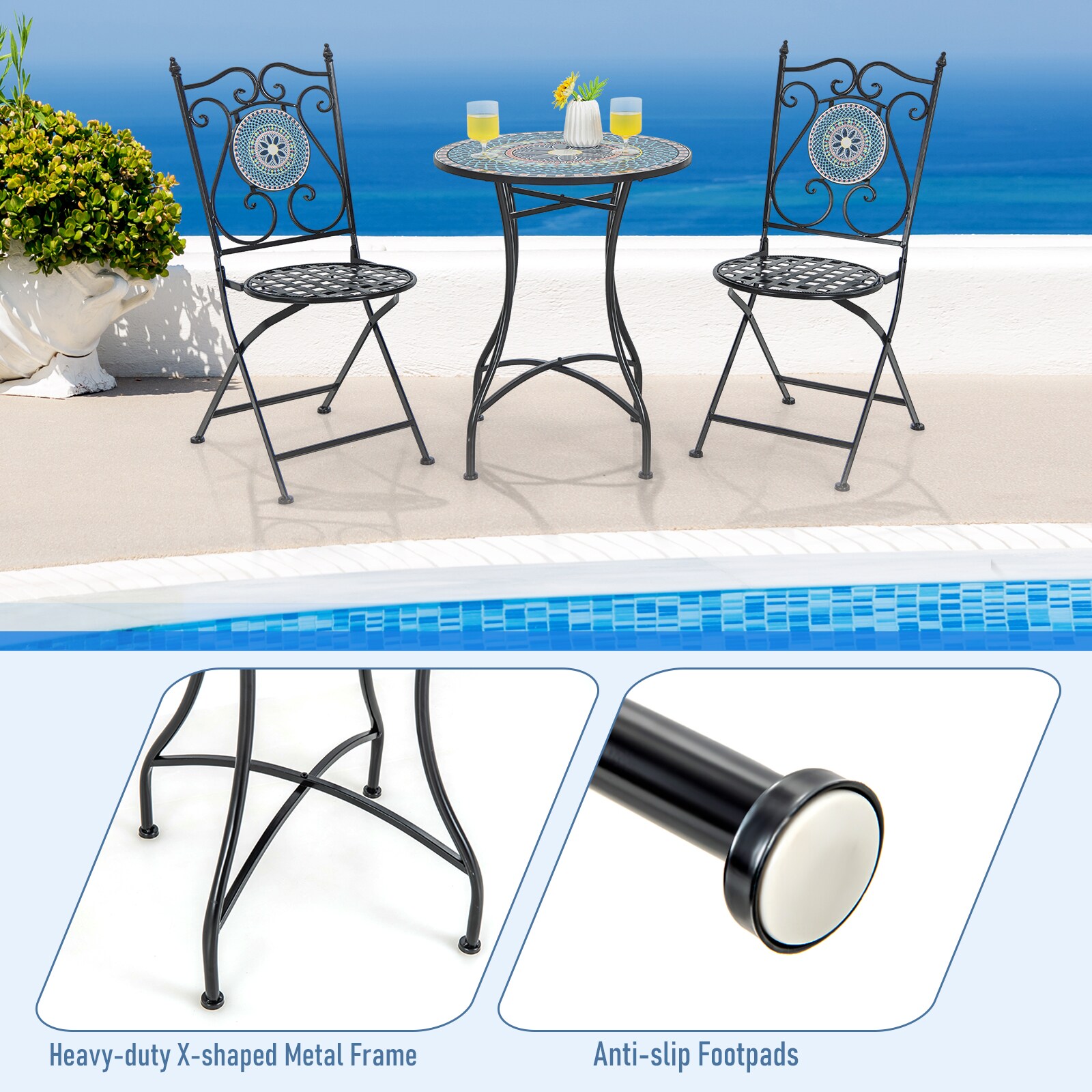 Slickblue D-CO-74211PN Patio-Tables - View #8