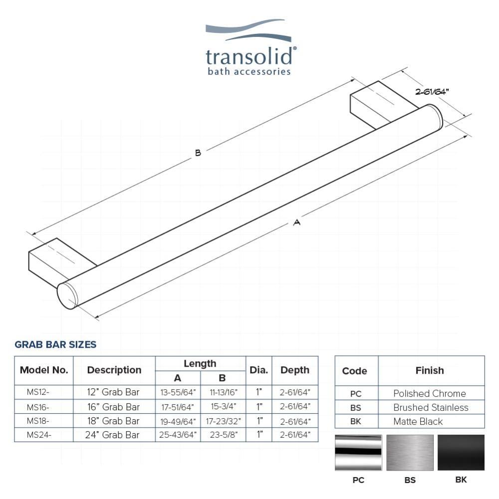 Transolid MS24BS Grab-Bars - View #5