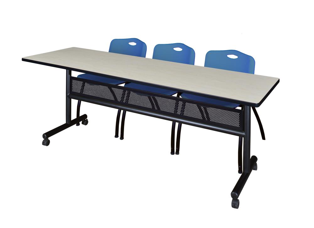Regency MKFTM8424PL47BE Training Off-white 4-Person Training Table (84-in W x 29-in H)