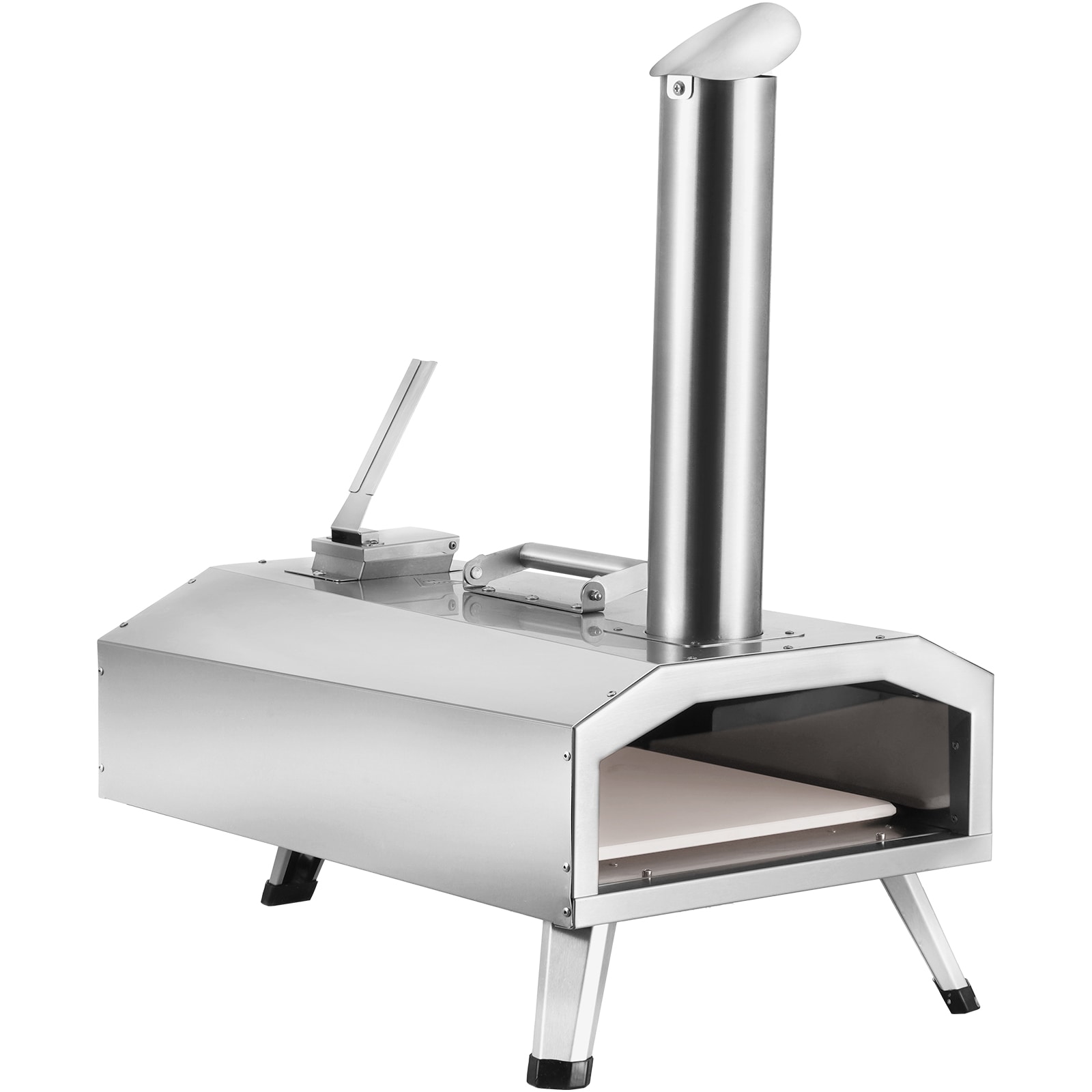 VEVOR BXPSL12YCKLB109Y9V0 12-IN Stainless Steel Pizza Oven Wood pellet Outdoor Pizza Oven