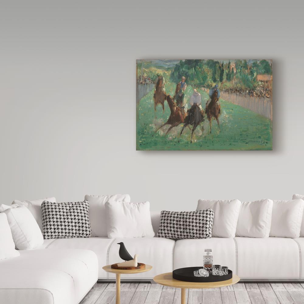 Trademark Fine Art 'At The Races' Canvas Art by Edouard Manet