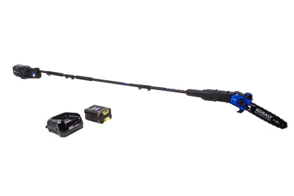 Kobalt KPS 2080A-06 80-volt 10-in Battery Pole Saw (Battery and Charger Included)