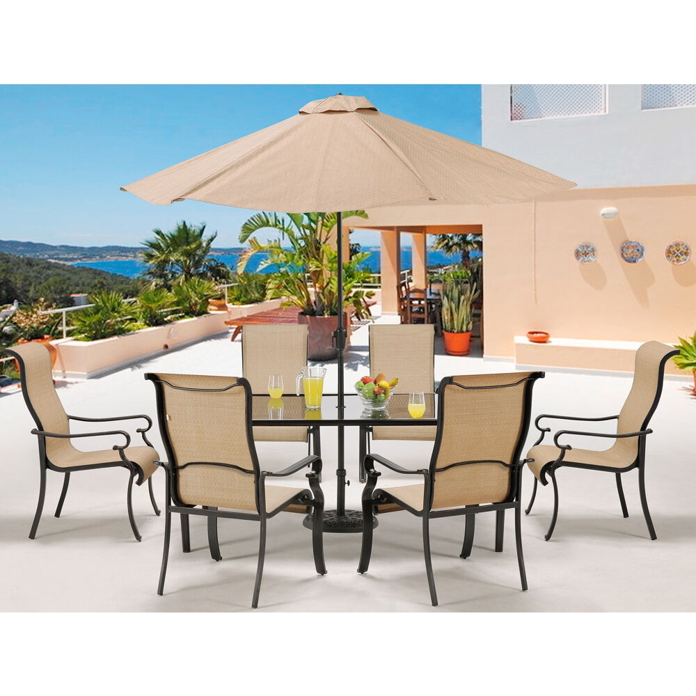 Hanover BRIGDN7PC-GLS-SU Patio-Dining-Sets - View #8