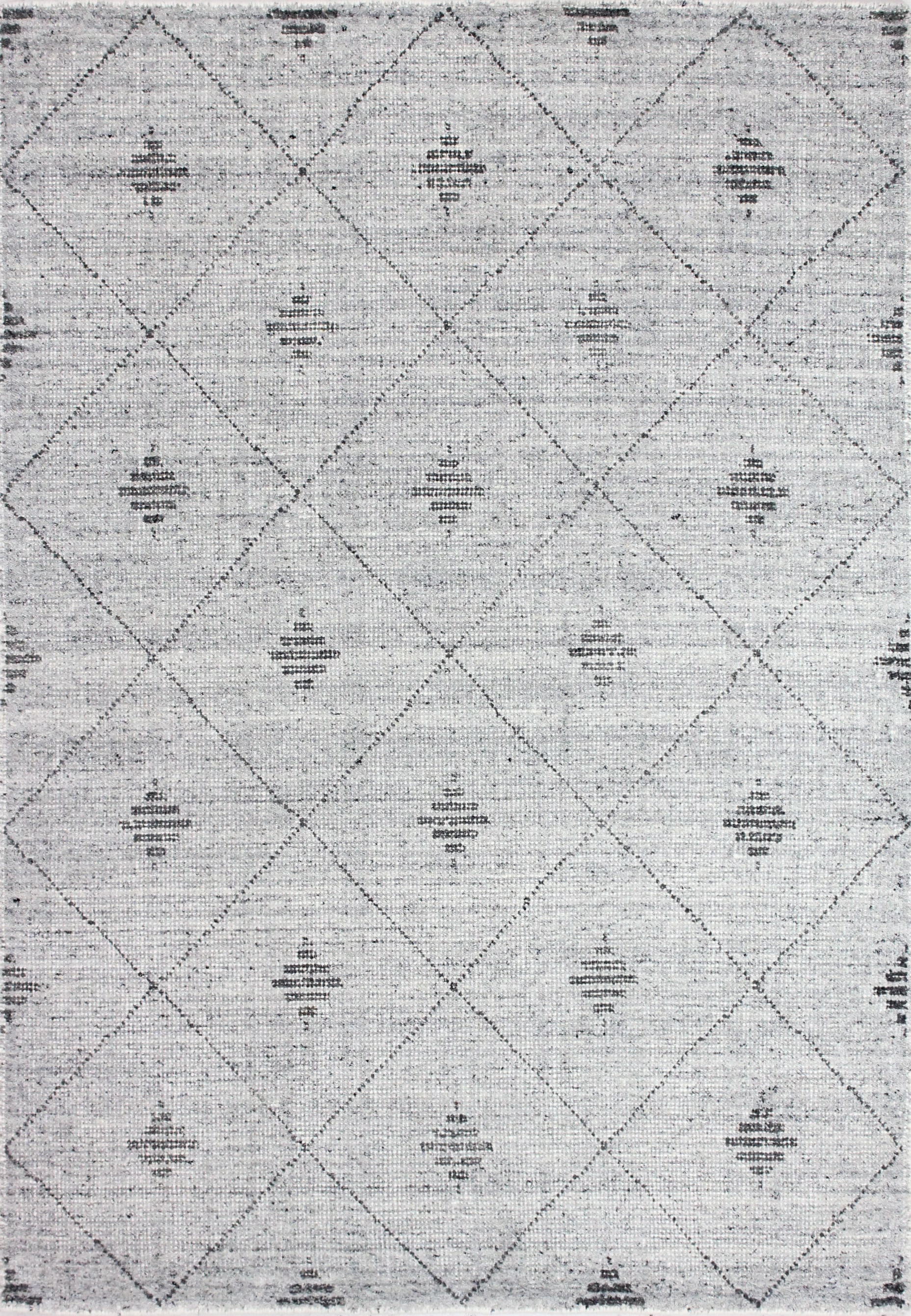 Bashian 649652303659 3 X 8 (ft) Wool Grey Indoor Geometric Southwestern Runner Rug