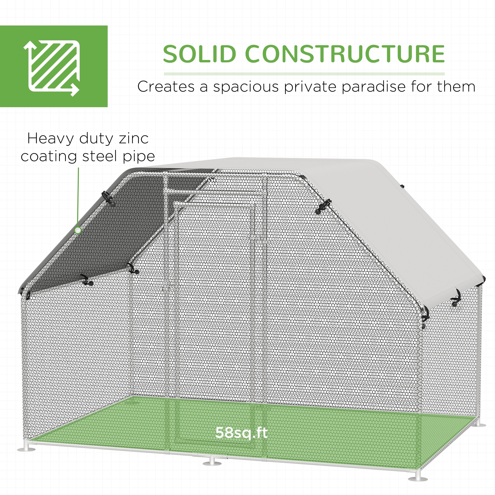 Maocao Hoom JL166431 Chicken-Coops-Rabbit-Hutches - View #4