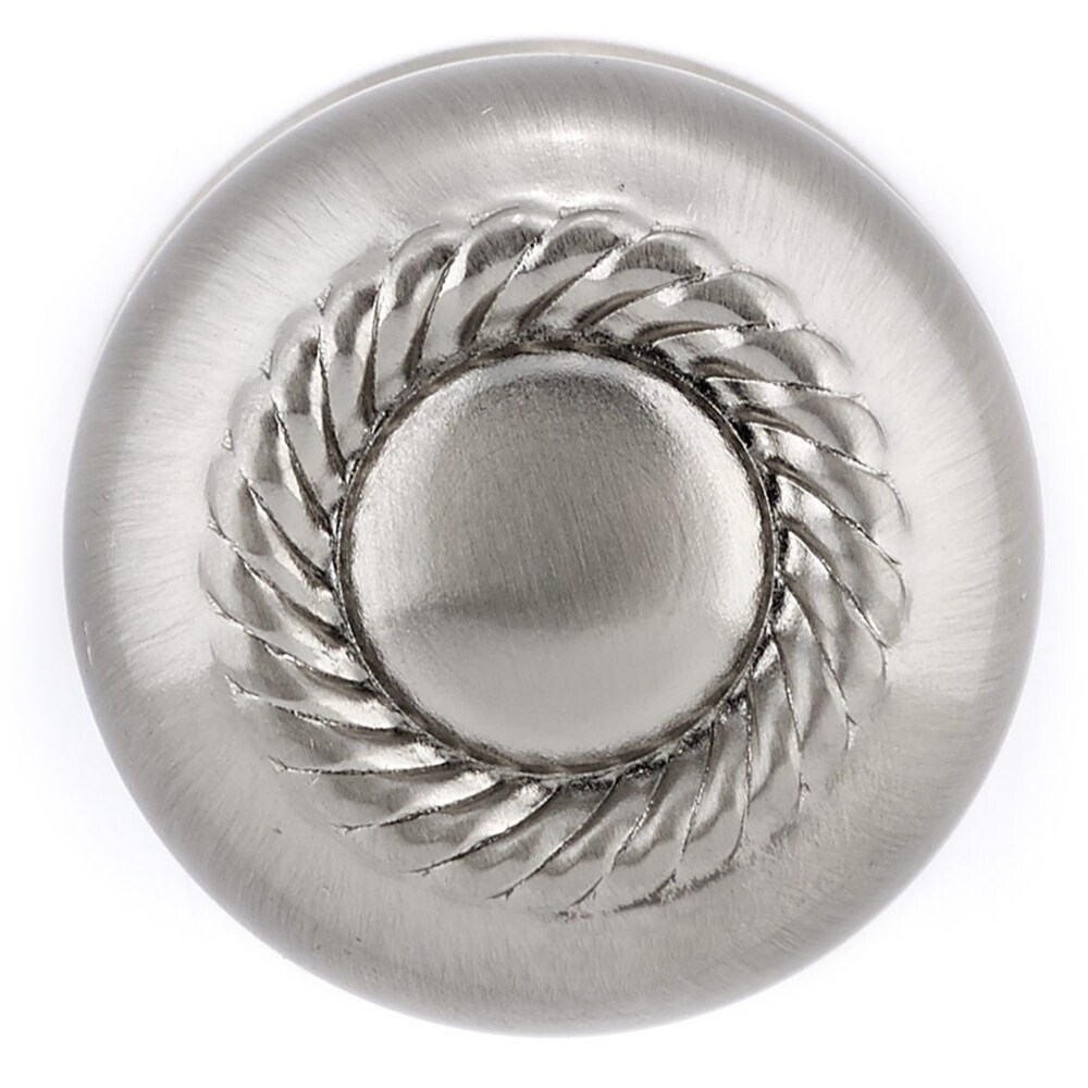 Richelieu Huntingdon 1 14 In Brushed Nickel Round Traditional Cabinet Knob Bp86060195 At 2531