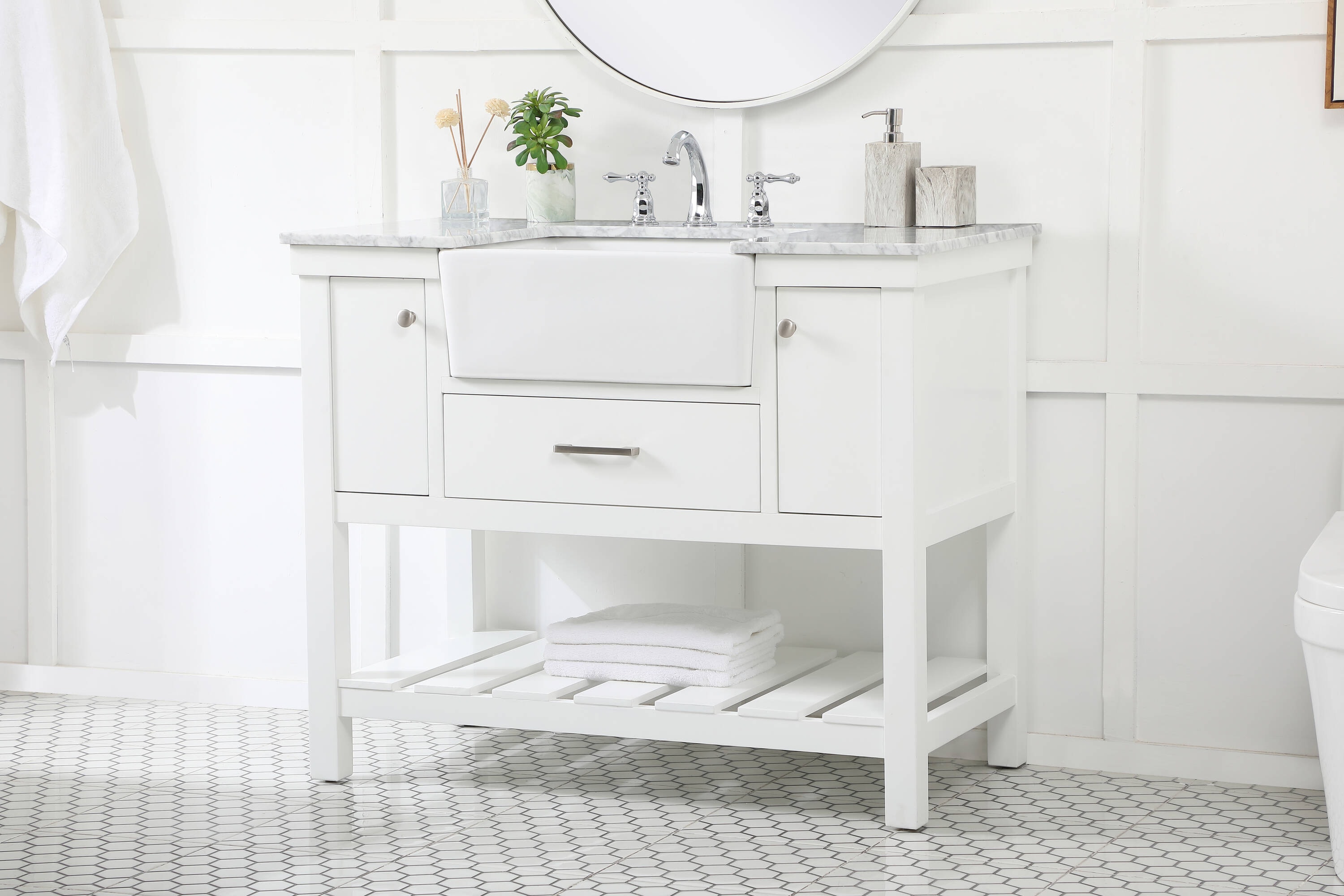 Elegant Decor HF180426WH Bath-Vanity-Combo - View #3