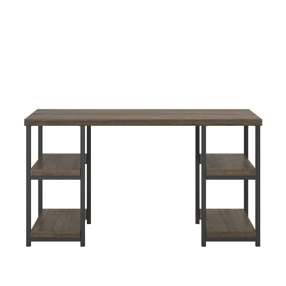 Home Candon Desk Distressed Brown Oak