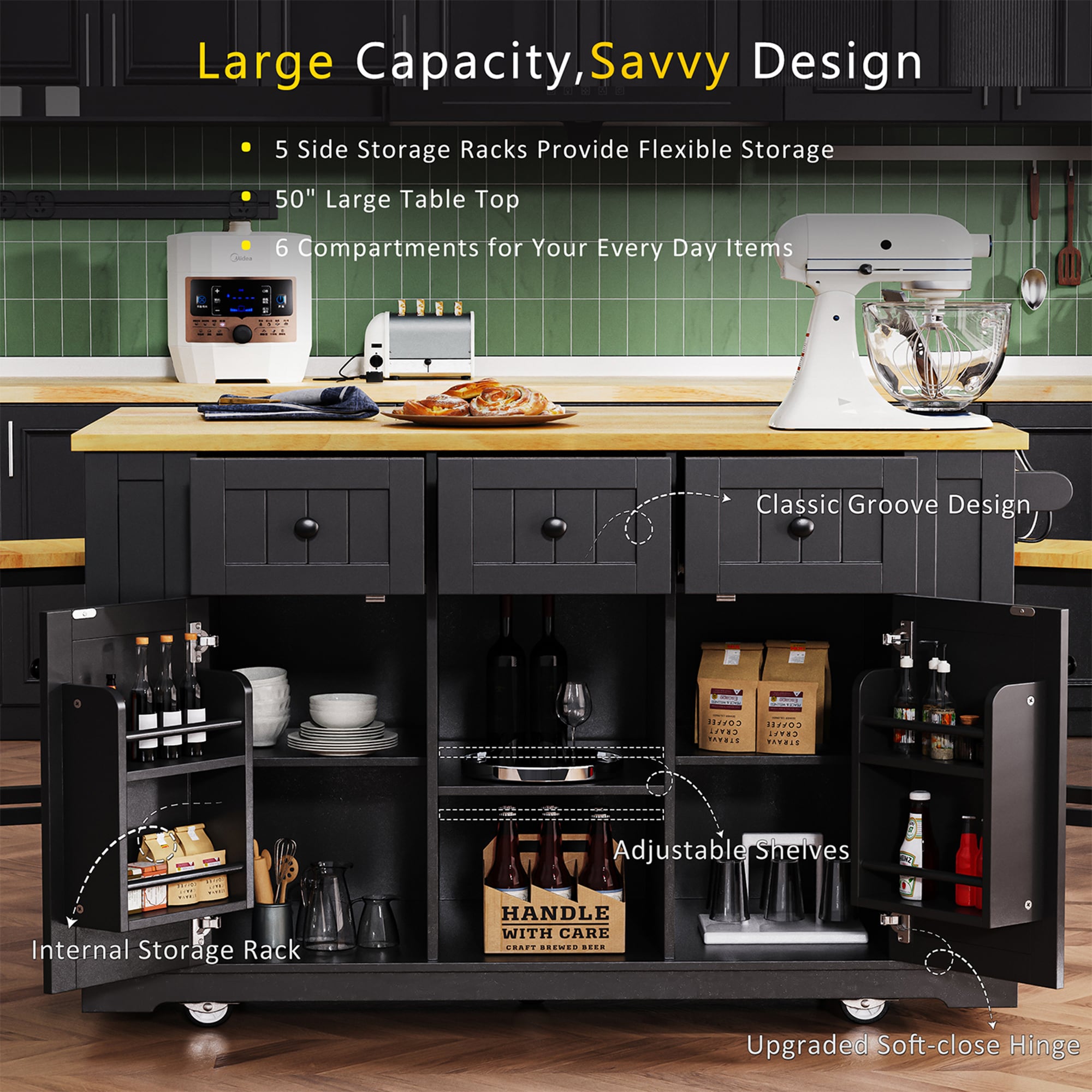 SINOFURN SYB260049BK Kitchen-Furniture - View #6