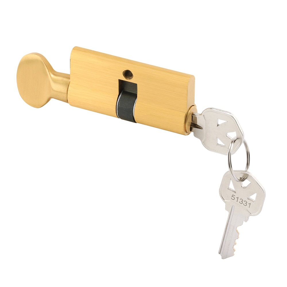 Prime-Line K 5062 2.375-in Polished brass Brass Screen/Storm door hardware kit
